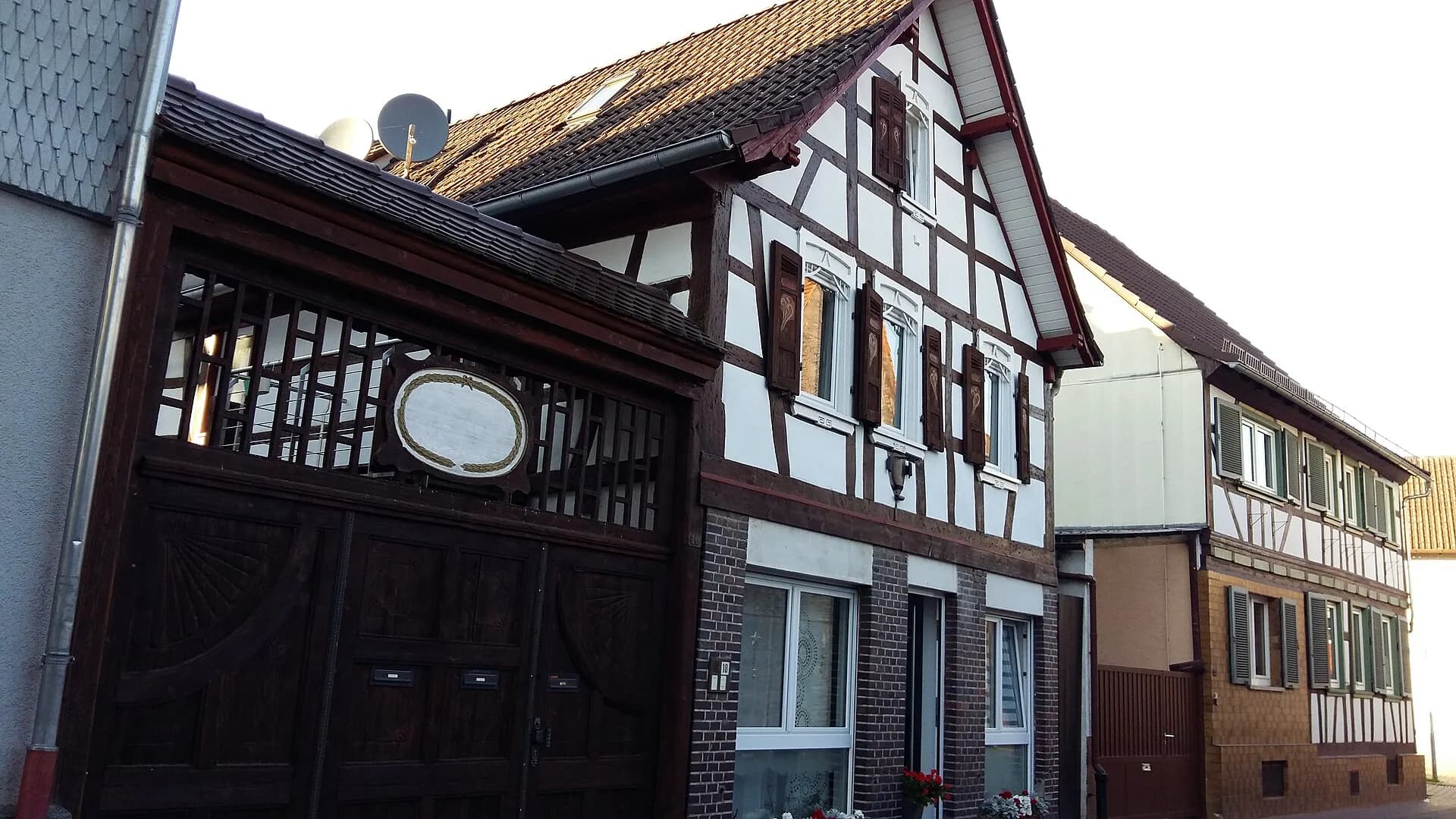 Fachwerkhaus in der Enggasse 10 in Groß-Zimmern