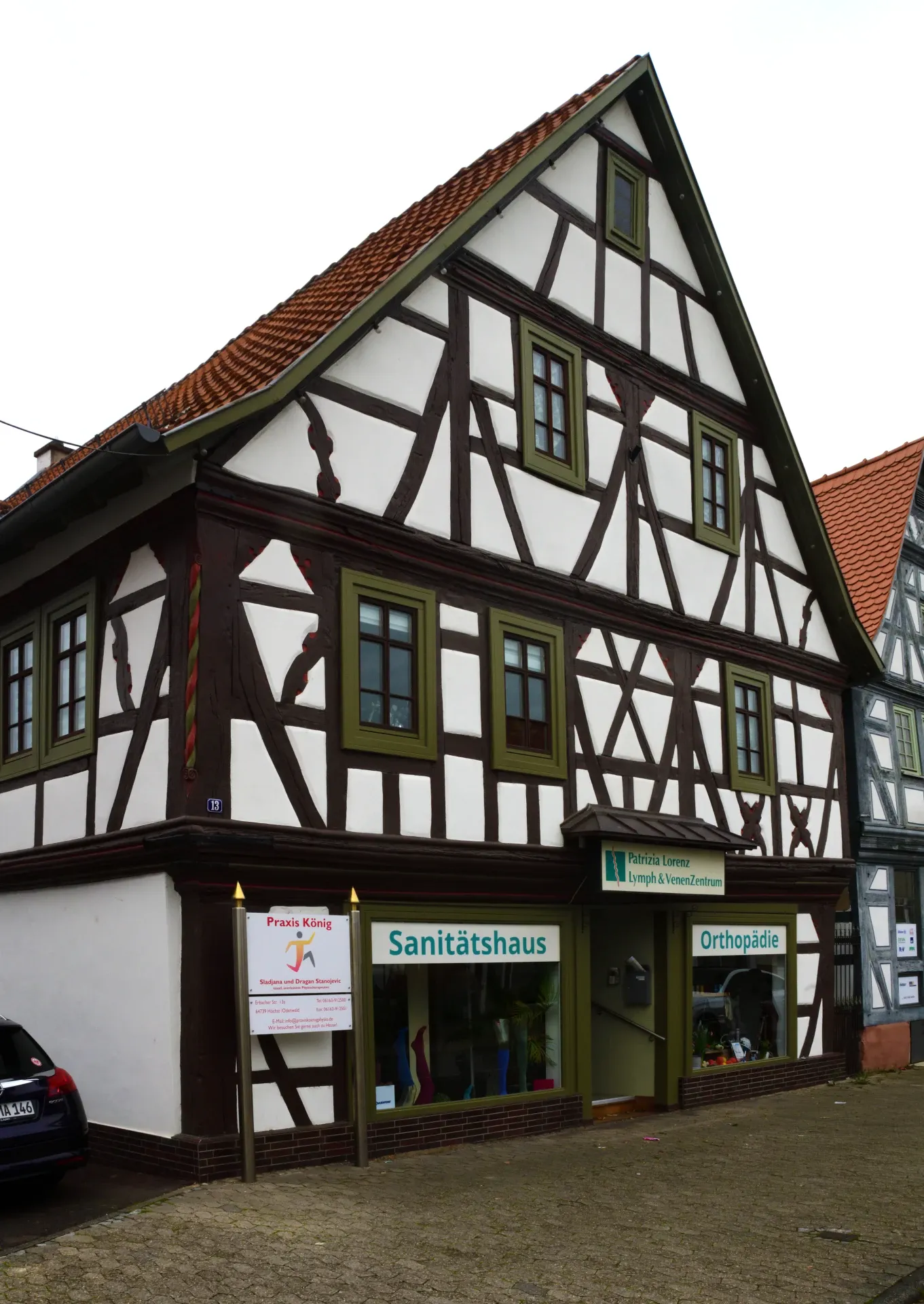 Fachwerkhaus in der Erbacher Straße 13 in Höchst im Odenwald