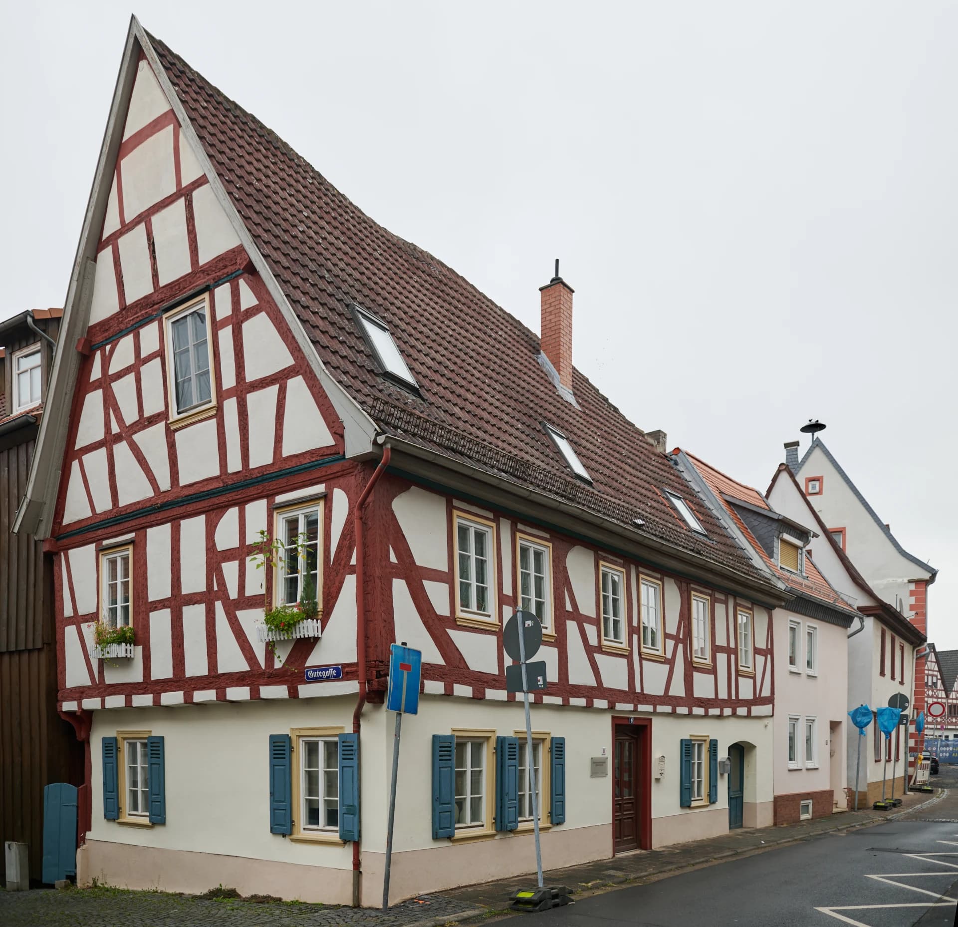 Fachwerkeckhaus an der Gutegasse in Nidderau-Windecken