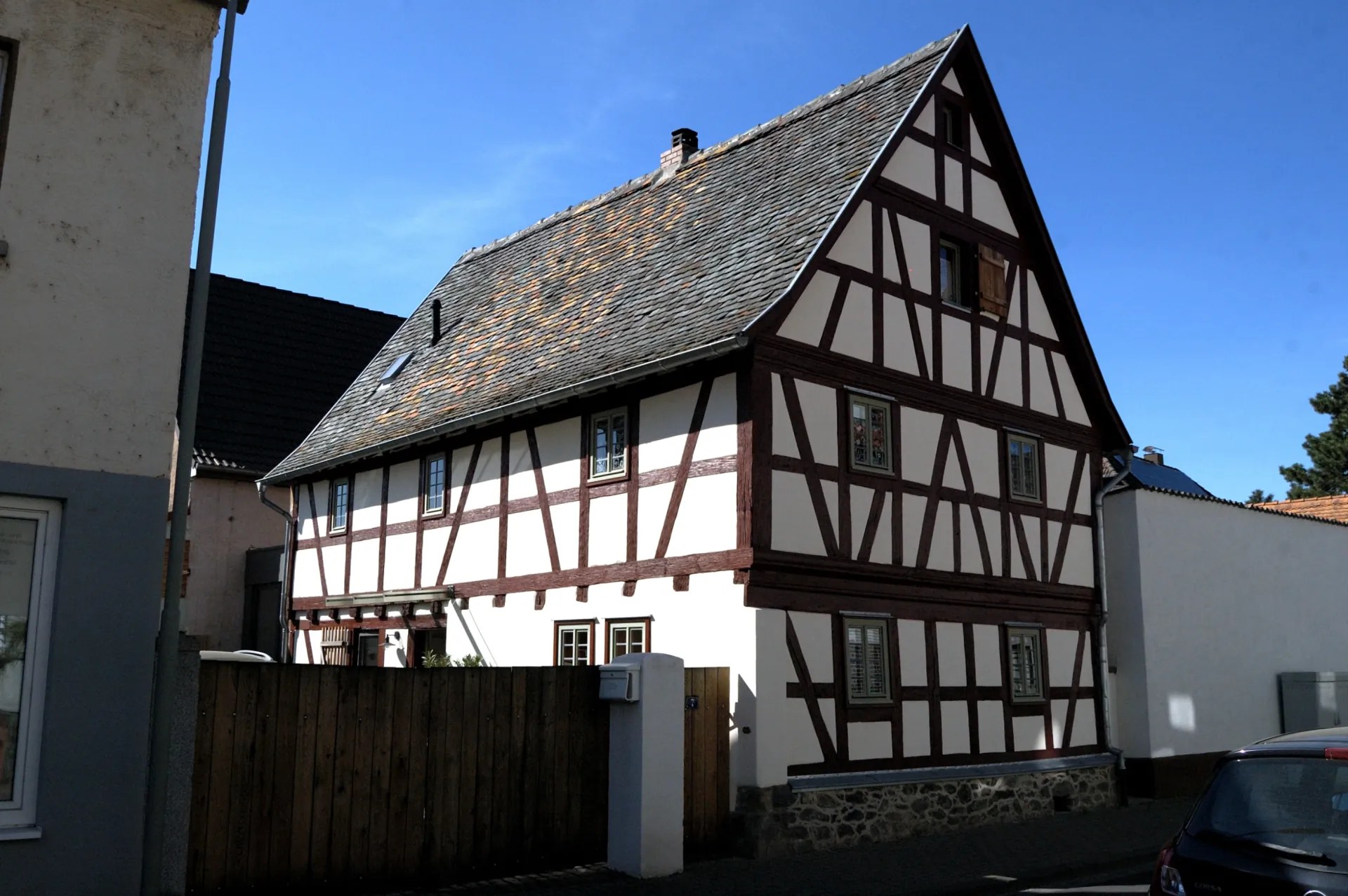 Fachwerkhaus in der Hainstädter Straße in Hanau-Klein-Auheim