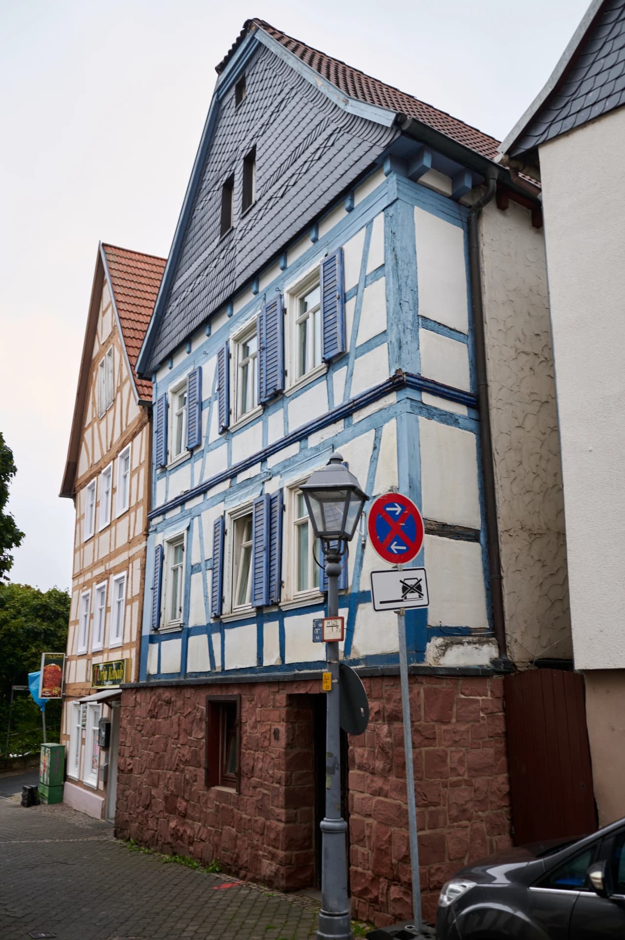 Fachwerkeckhaus in der Heldenberger Straße in Nidderau-Windecken