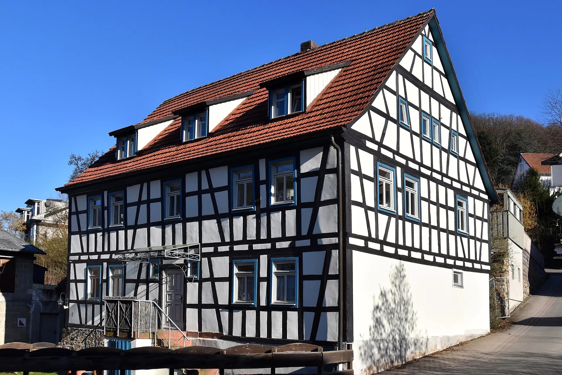 Fachwerkhaus in der Höhenstraße im Ortsteil Stettbach in Seeheim-Jugenheim