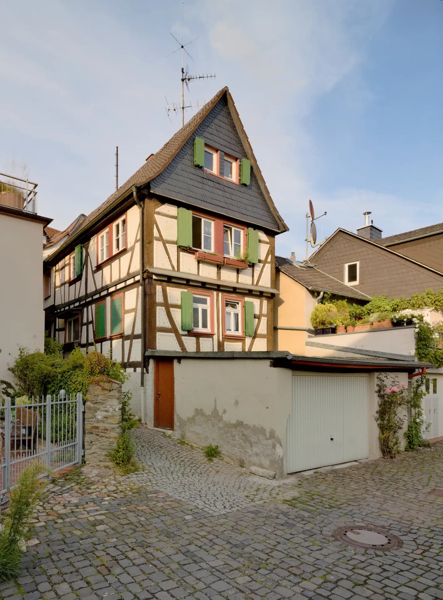 Giebel des Fachwerkhauses Mauerstraße 12 in Kronberg im Taunus
