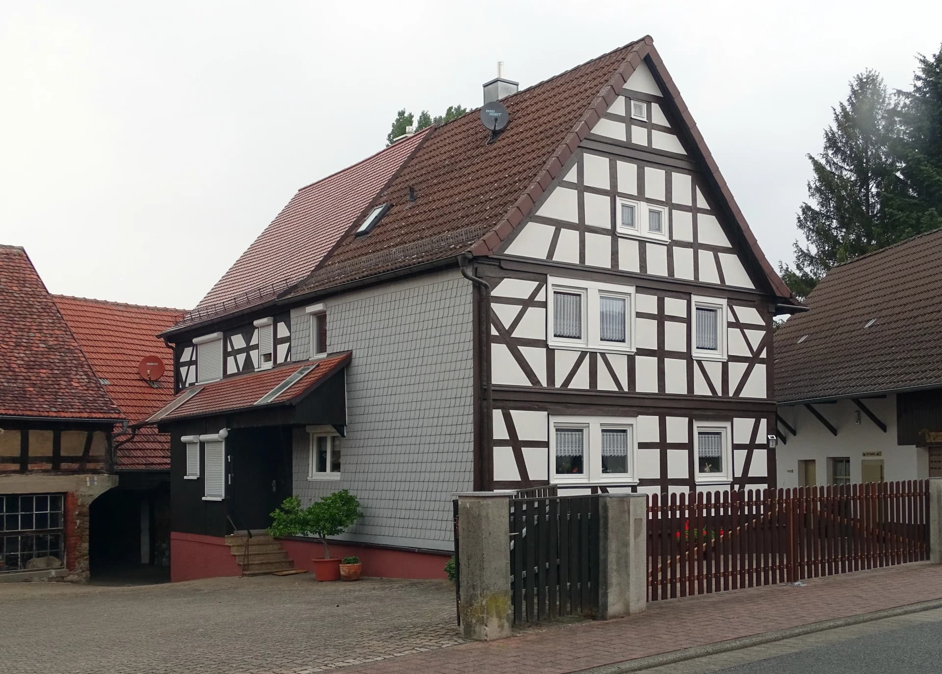 Saniertes Fachwerkhaus in der Mühlstraße in Blankenbach