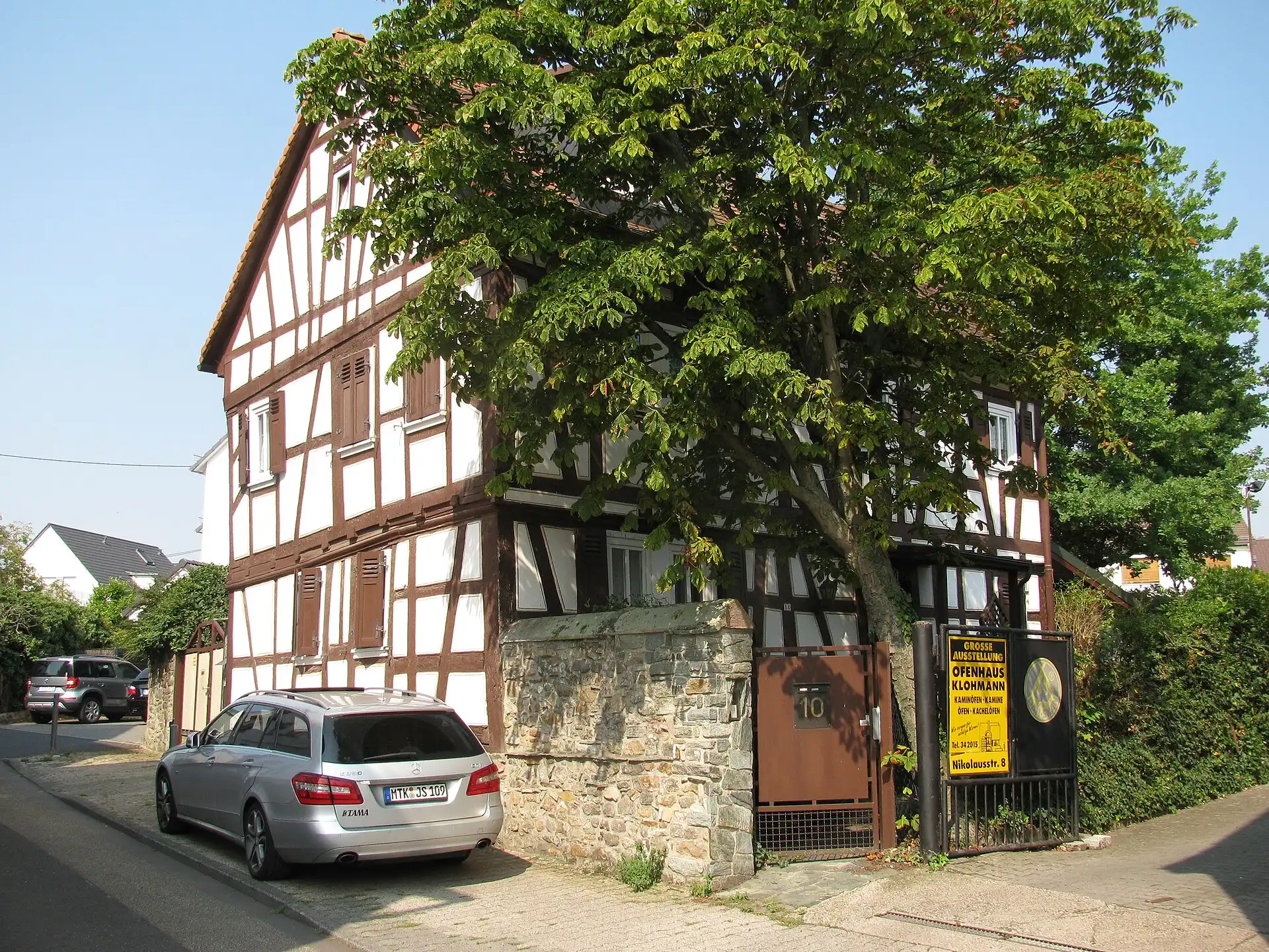 Fachwerkhaus in der Nikolausstraße in Frankfurt Sossenheim