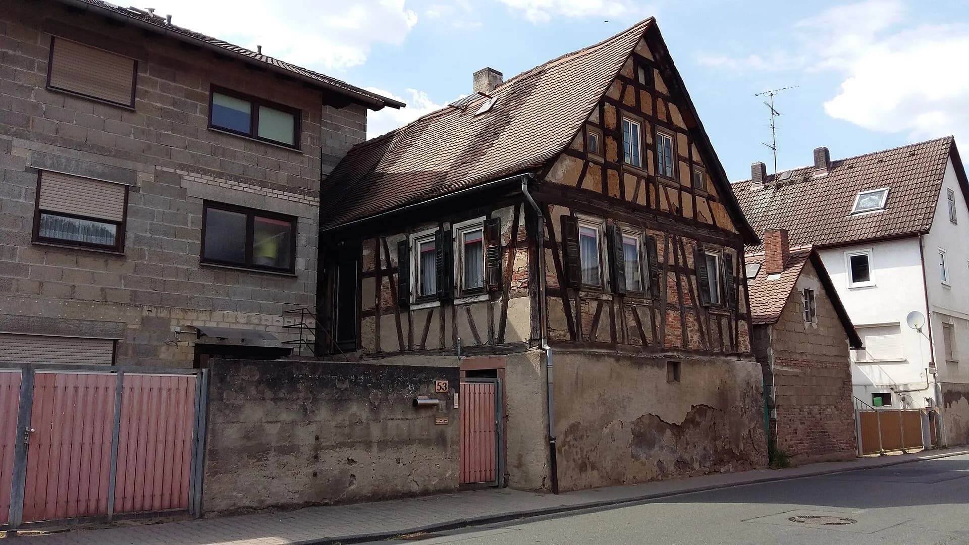 Fachwerkhaus an der Odenwaldstraße 53 in Ober-Ramstadt-Modau