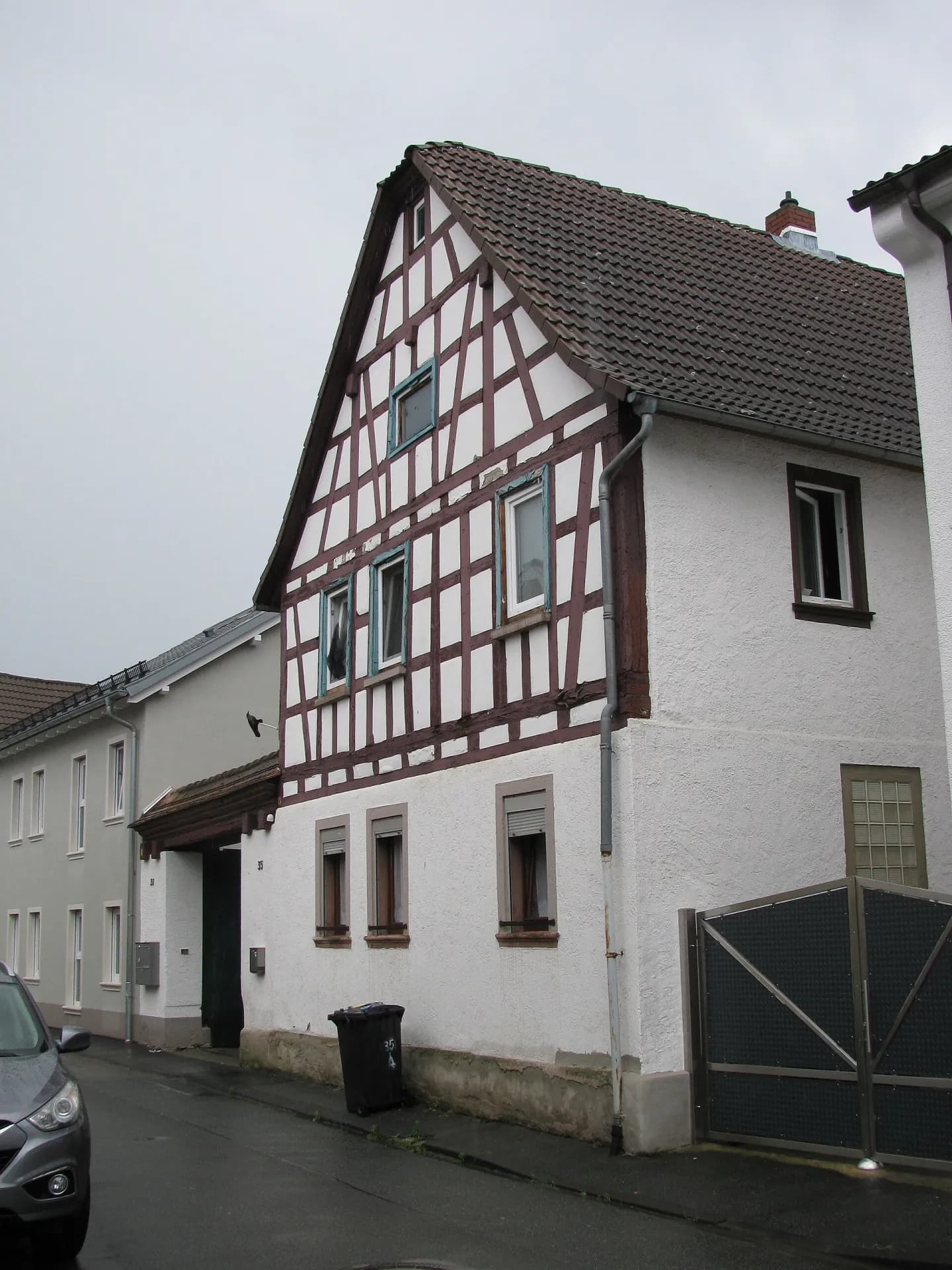 Fachwerkhaus in der Odenwaldstraße in Darmstadt-Eberstadt