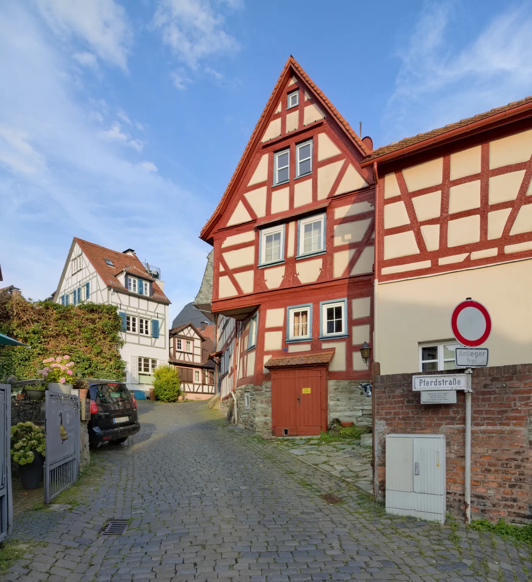 Fachwerkhaus Pferdstraße 17 am Ende der Gasse in Kronberg im Taunus
