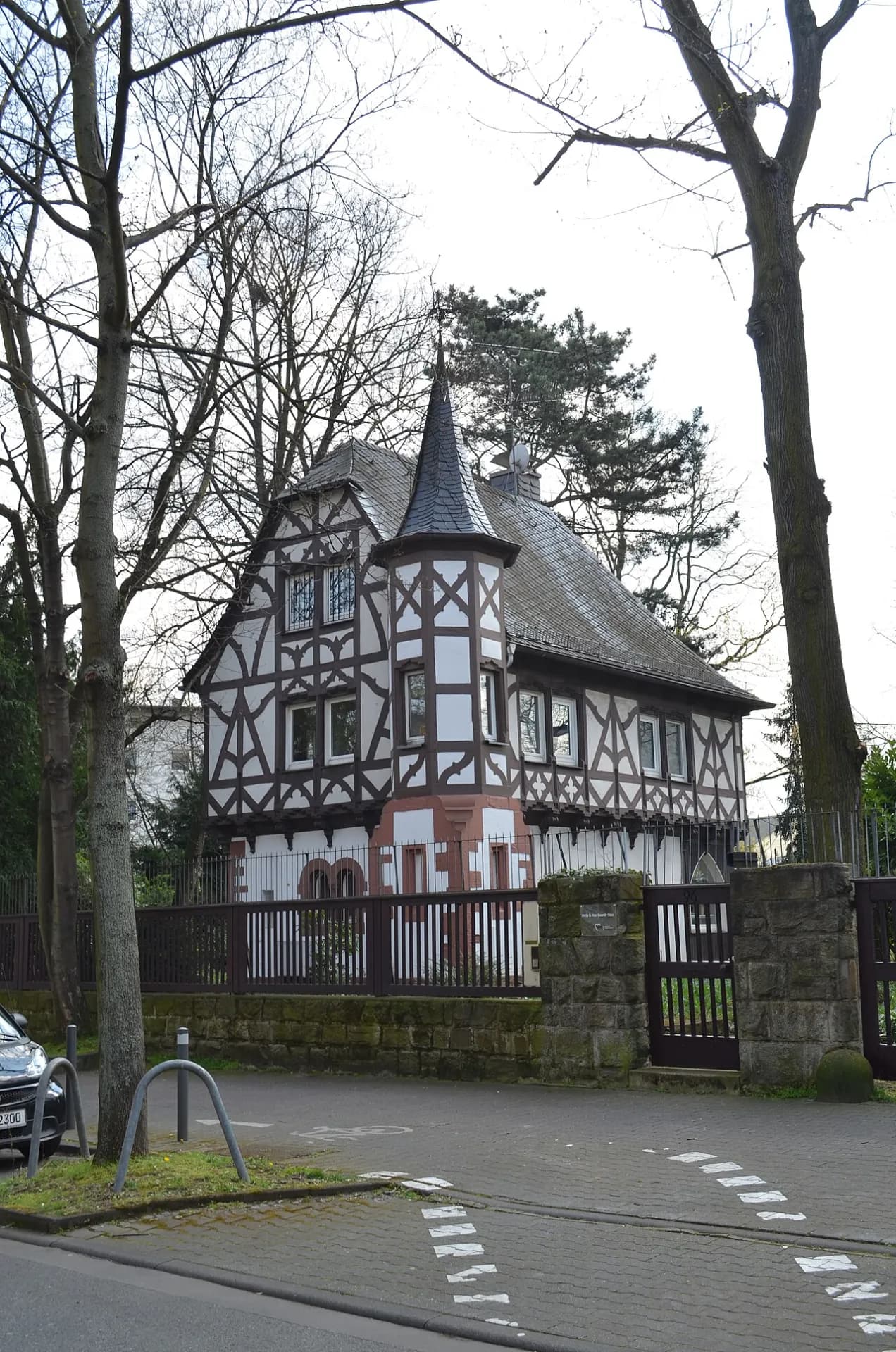 Fachwerkhaus am Röderbergweg im Frankfurter Ostend