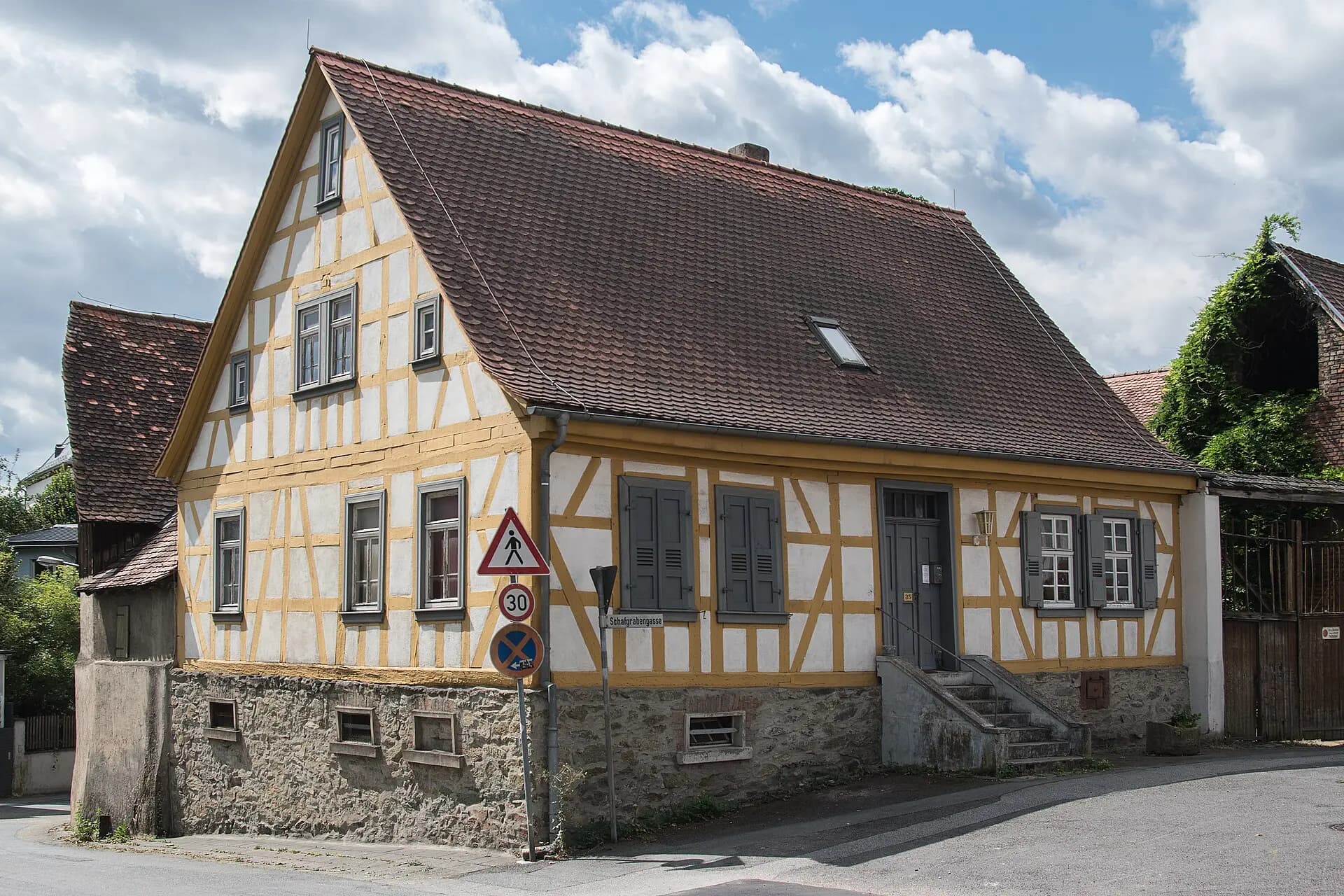 Fachwerkhaus an der Schafgrabengasse 35 in Ober-Ramstadt