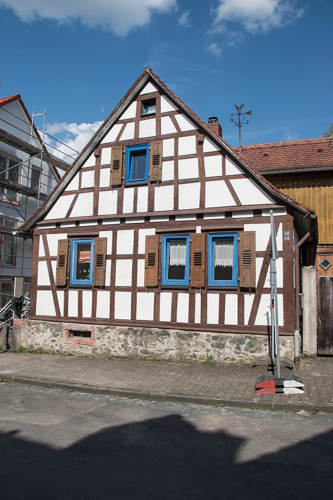 Fachwerkhaus in der Schloßstraße im Ortsteil Seeheim in Seeheim-Jugenheim