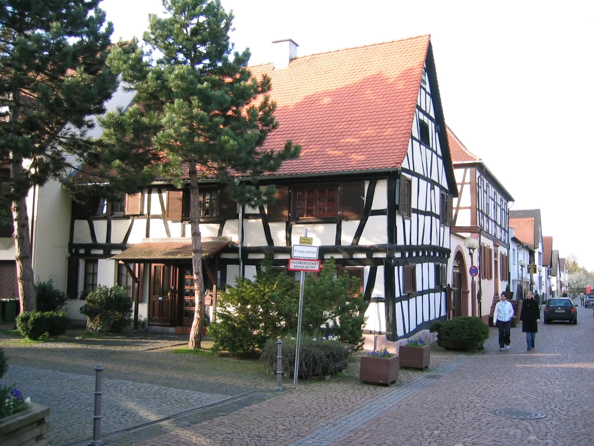 Fachwerkhäuser an der Schlossstraße in Heusenstamm