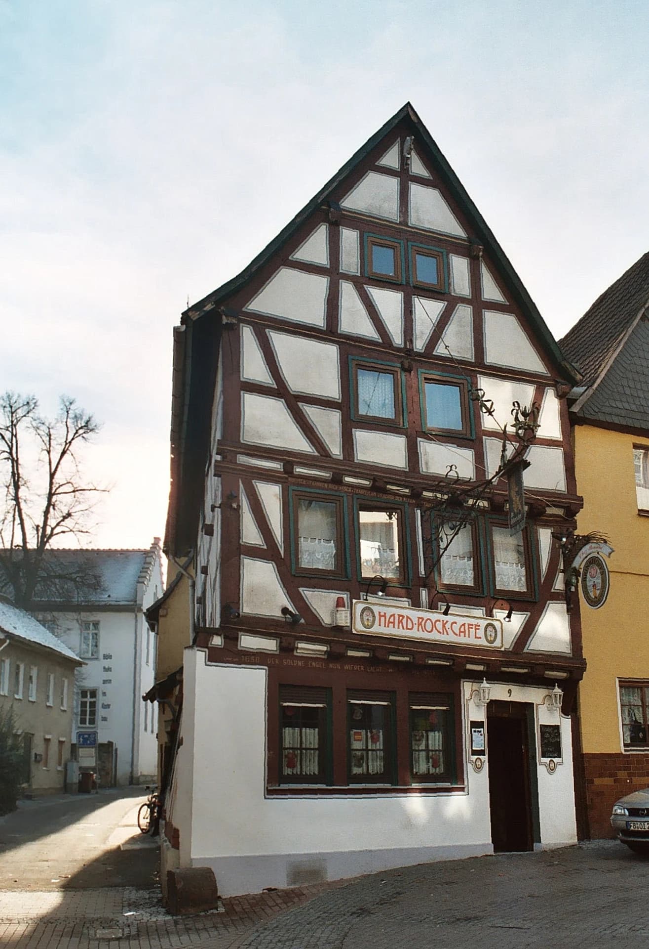 Café im Fachwerkhaus Usagasse 9 in Friedberg (Hessen)