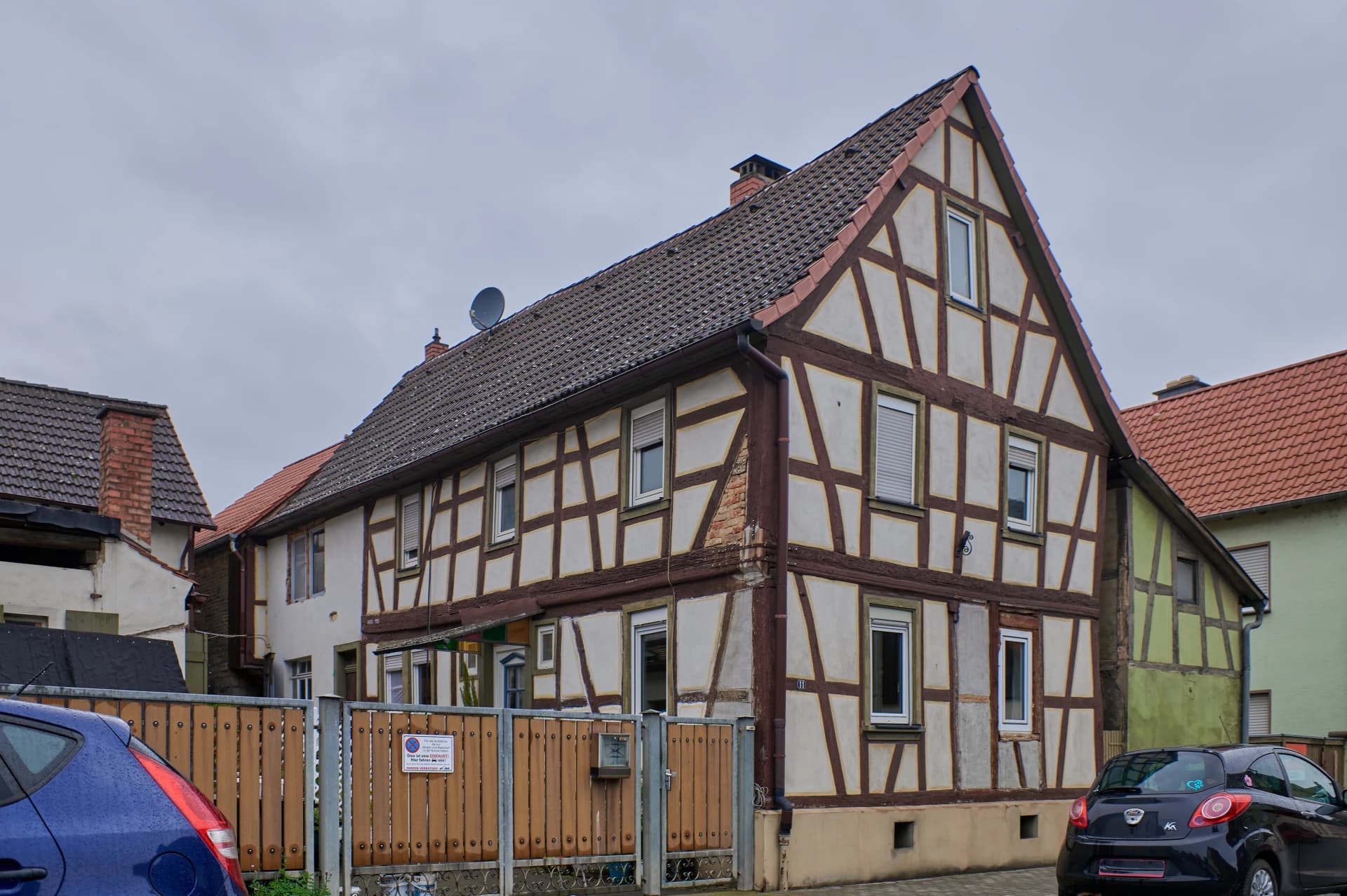 Fachwerkhaus in der Windecker Straße im Stadtteil Heldenbergen in Nidderau