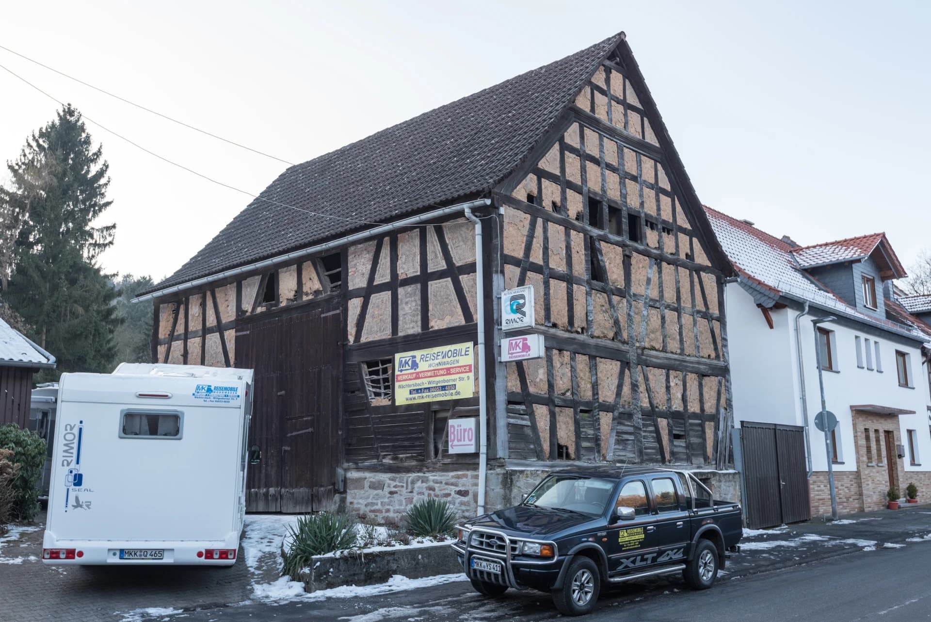 Fachwerkscheune in der Wittgenborner Straße in Wächtersbach