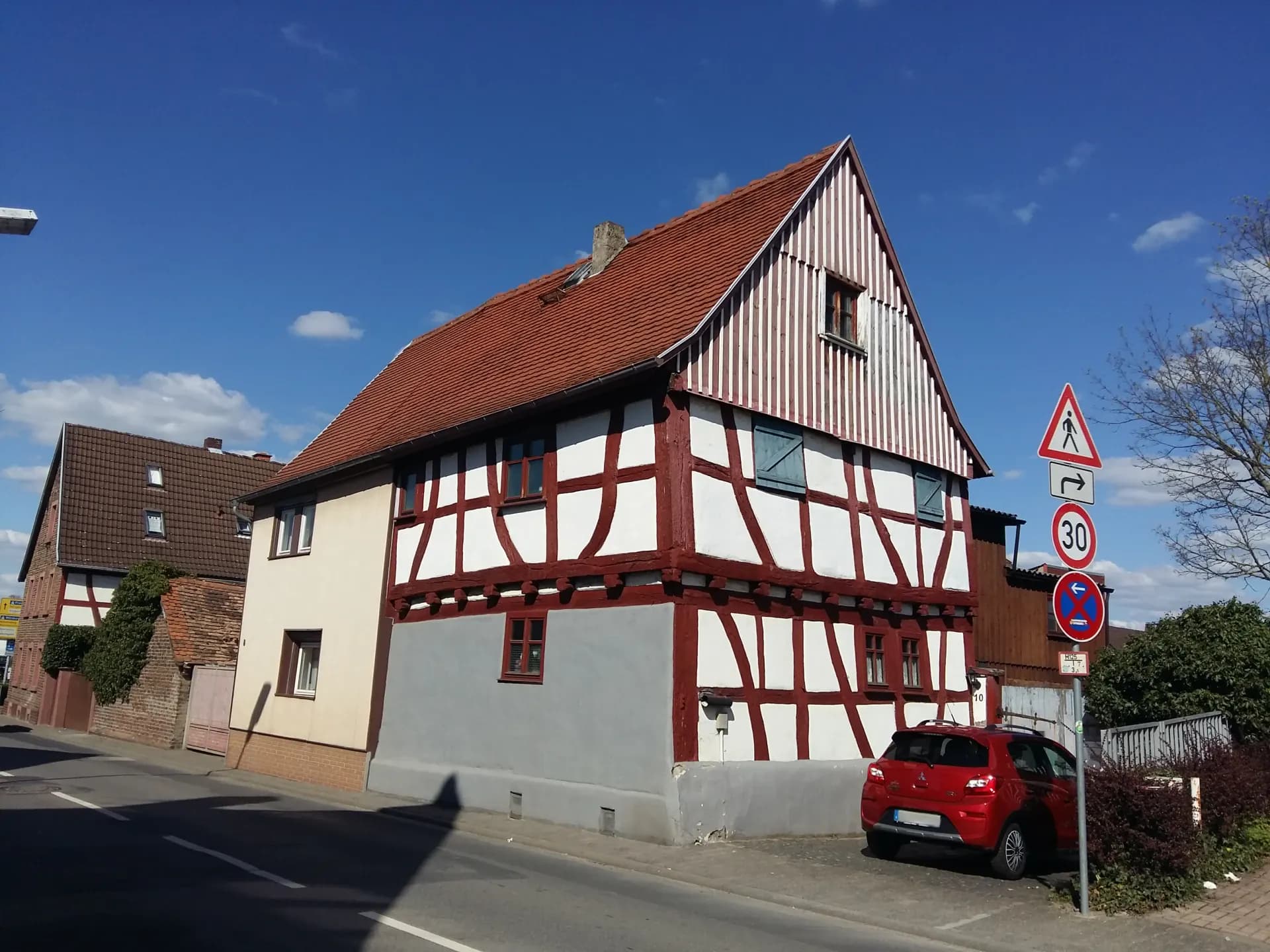 Fachwerkhaus in der Babenhäuser Straße in Mainhausen-Zellhausen