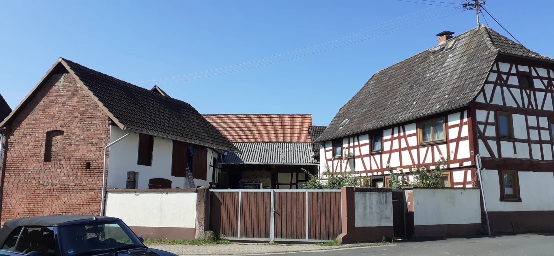 Fachwerkhof an der Bahnhofstraße in Dreieich