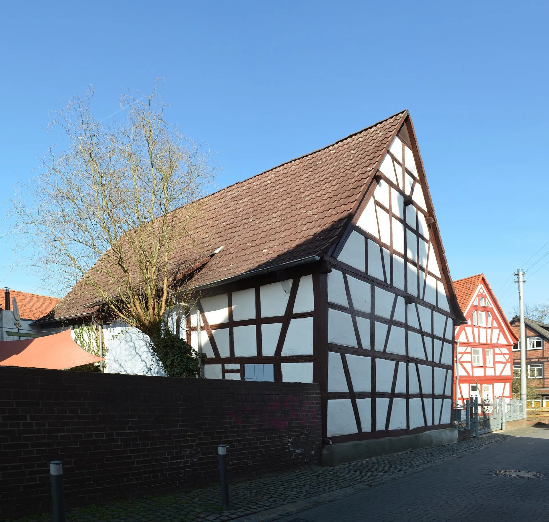 Fachwerkscheune in der Rathausgasse in Frankfurt Seckbach