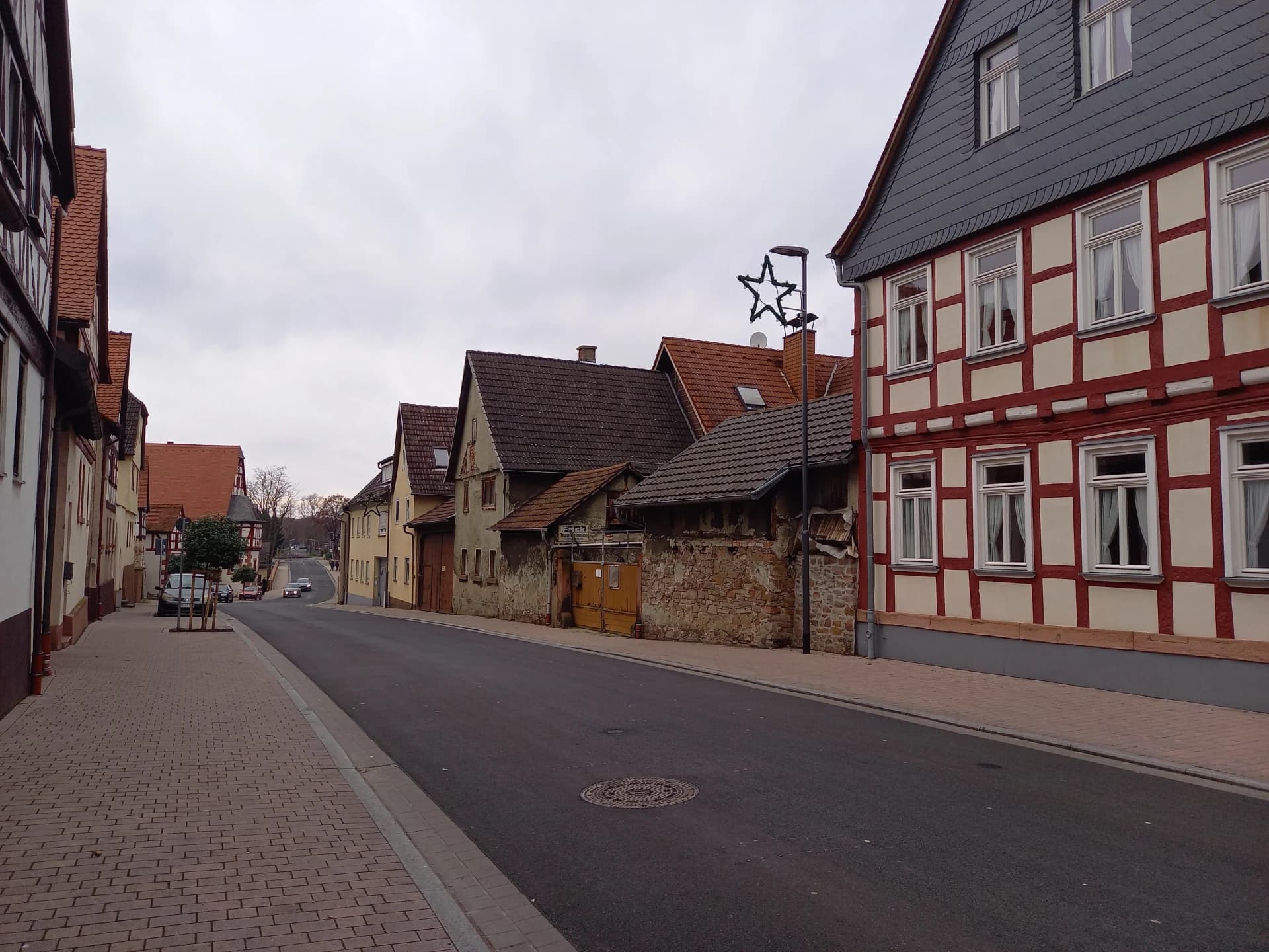 Fachwerkhäuser im Ortskern von Stockstadt am Main