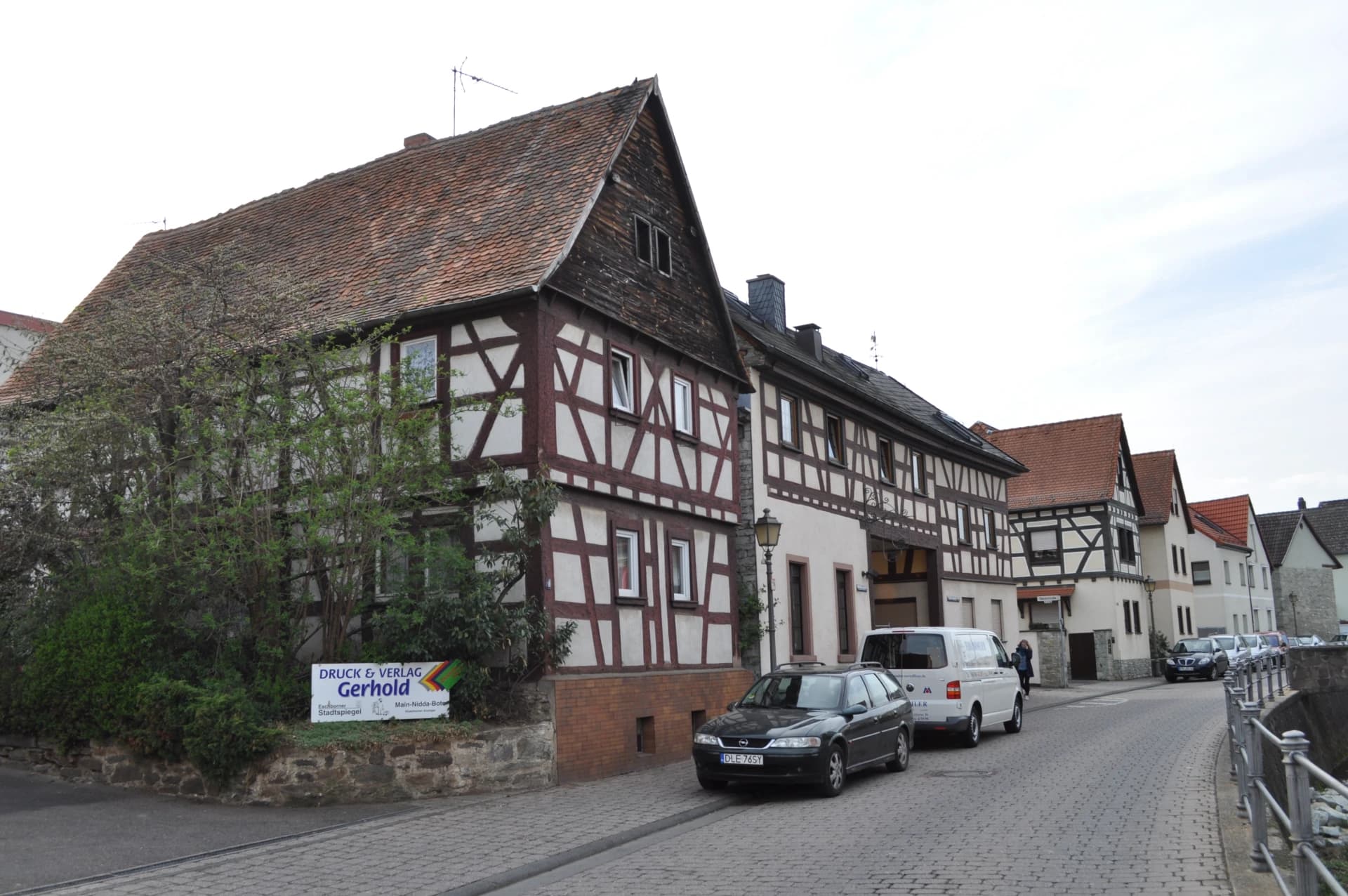 Fachwerkzeile in der Oberortstraße in Eschborn