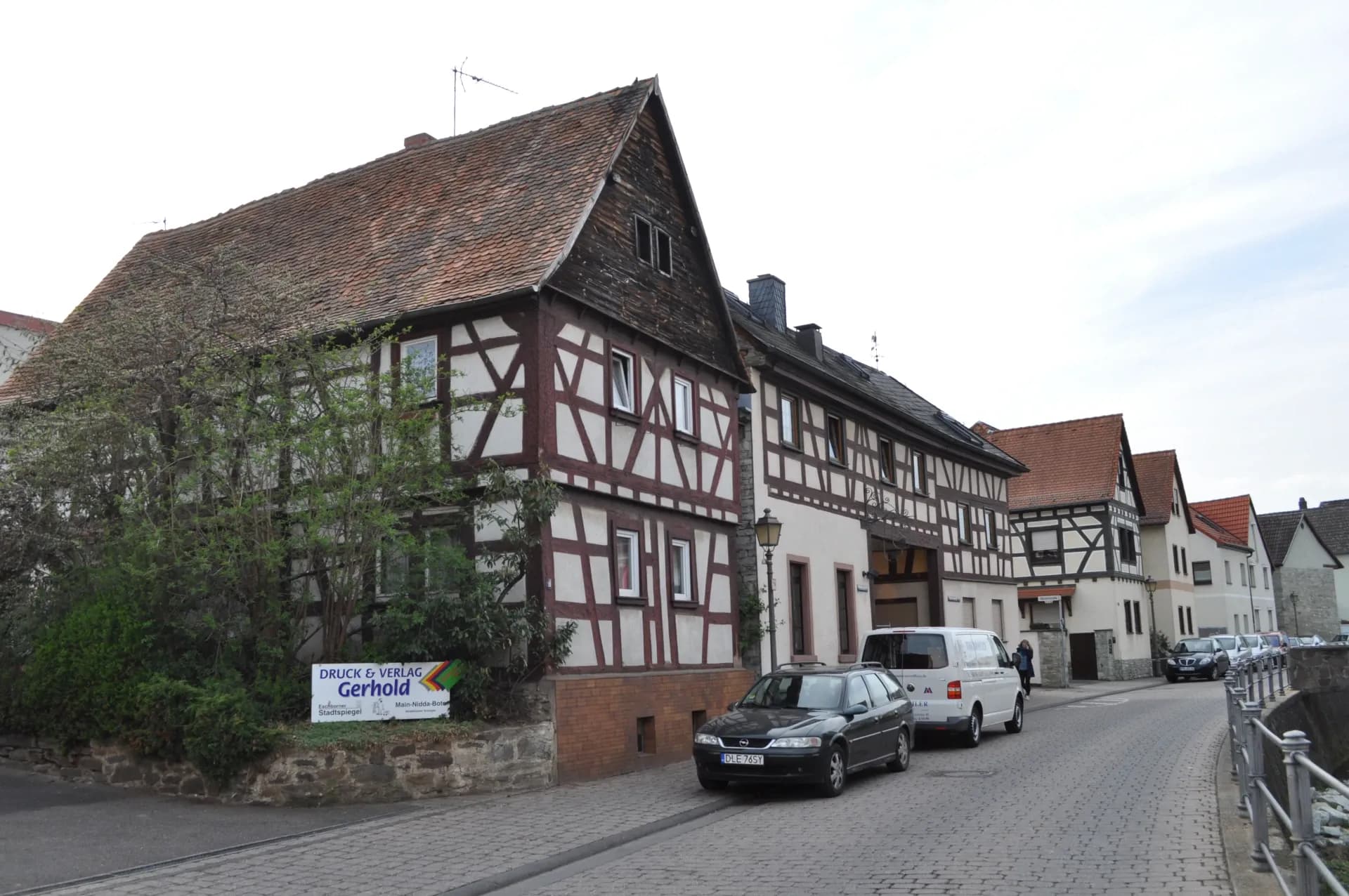 Fachwerkzeile in der Oberortstraße in Eschborn
