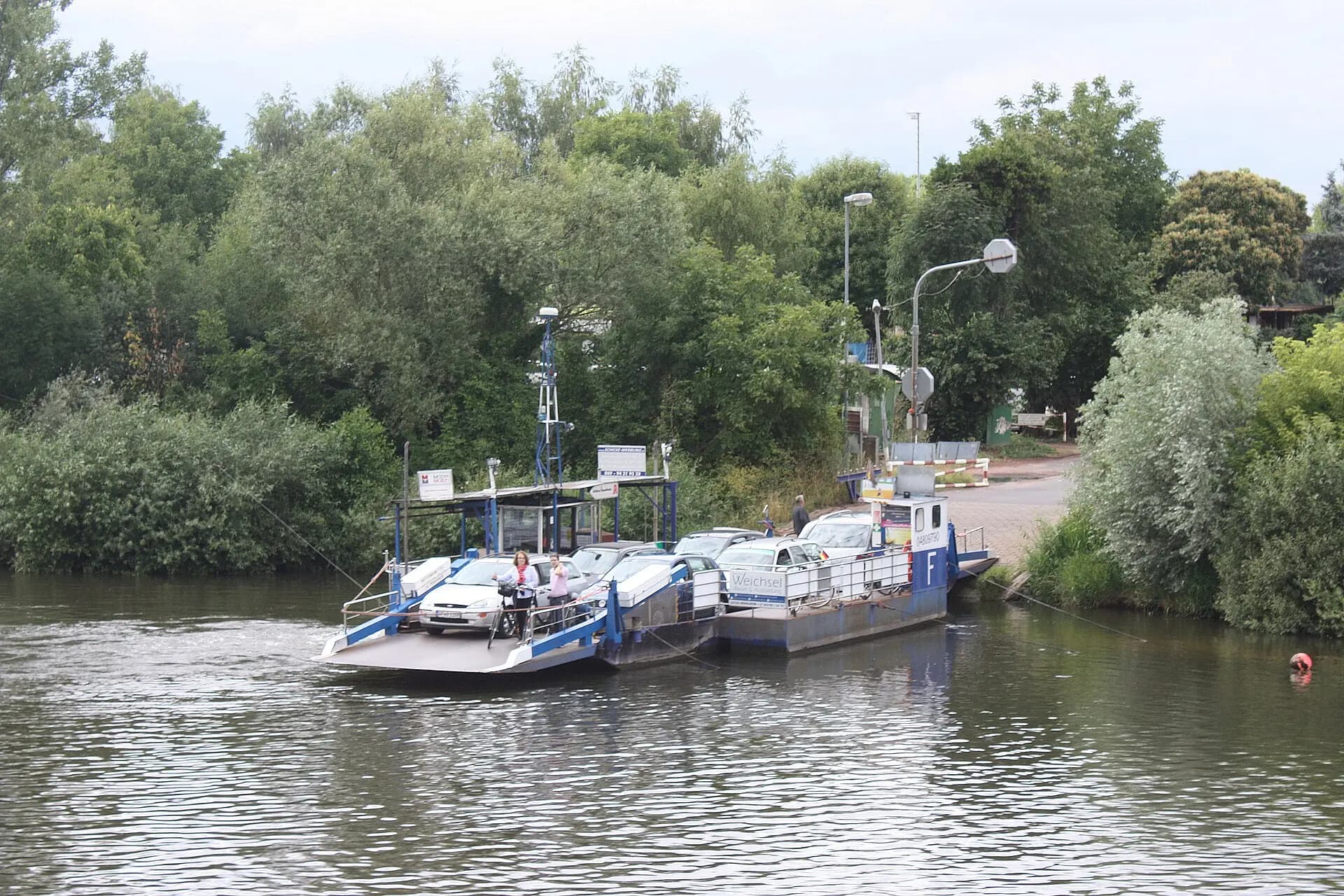 Fähranleger am Main in Offenbach-Rumpenheim