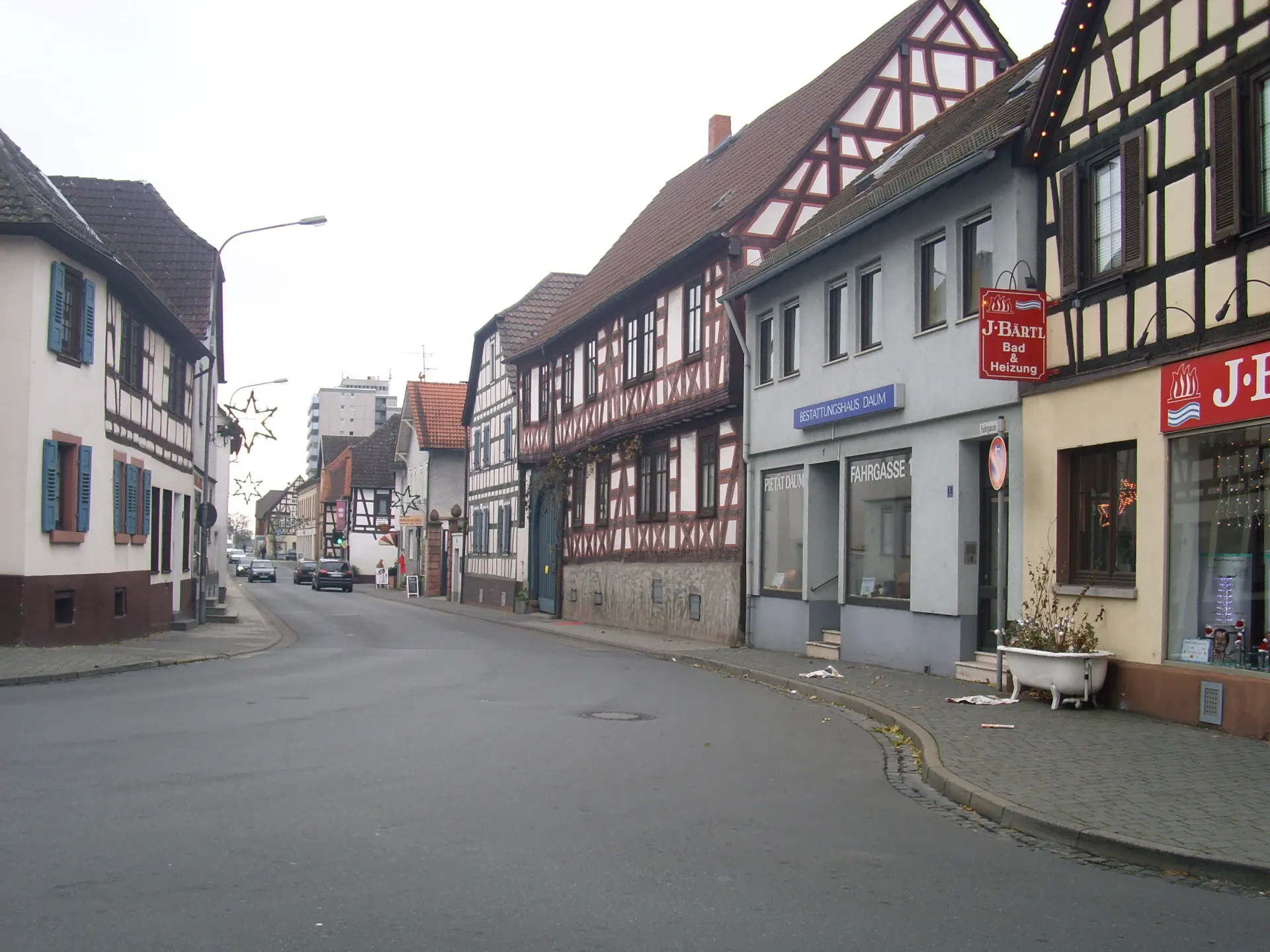 Fahrgasse in der Altstadt von Langen