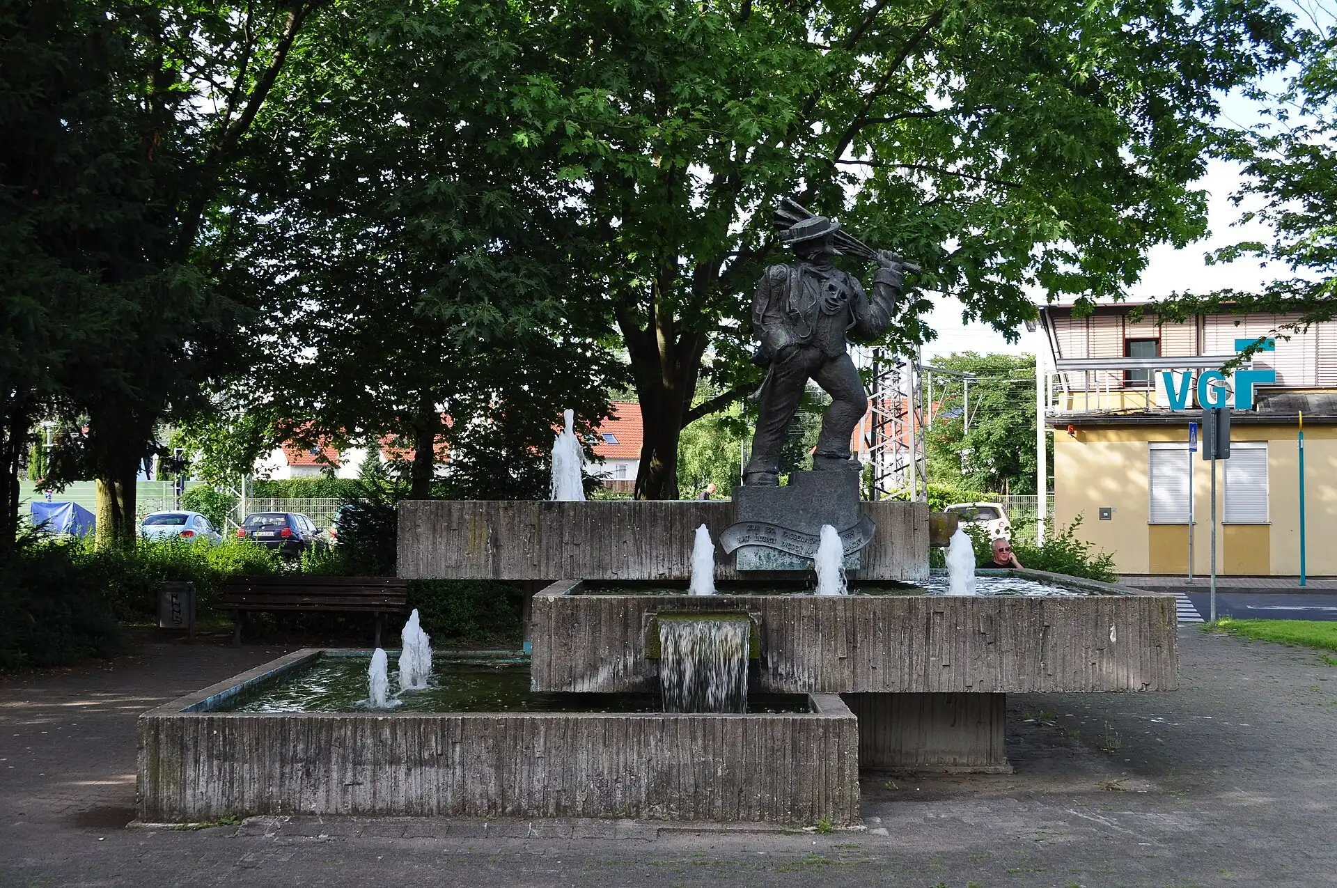Fastnachtsbrunnen in Frankfurt Heddernheim