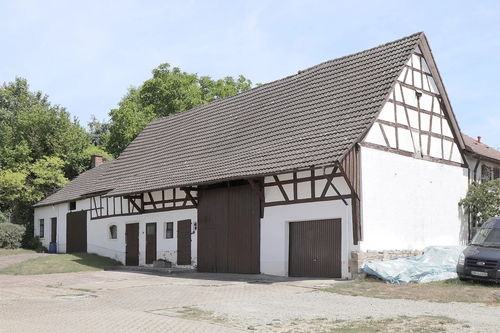 Fachwerkscheune an der Schimborner Straße in Feldkahl in Hösbach