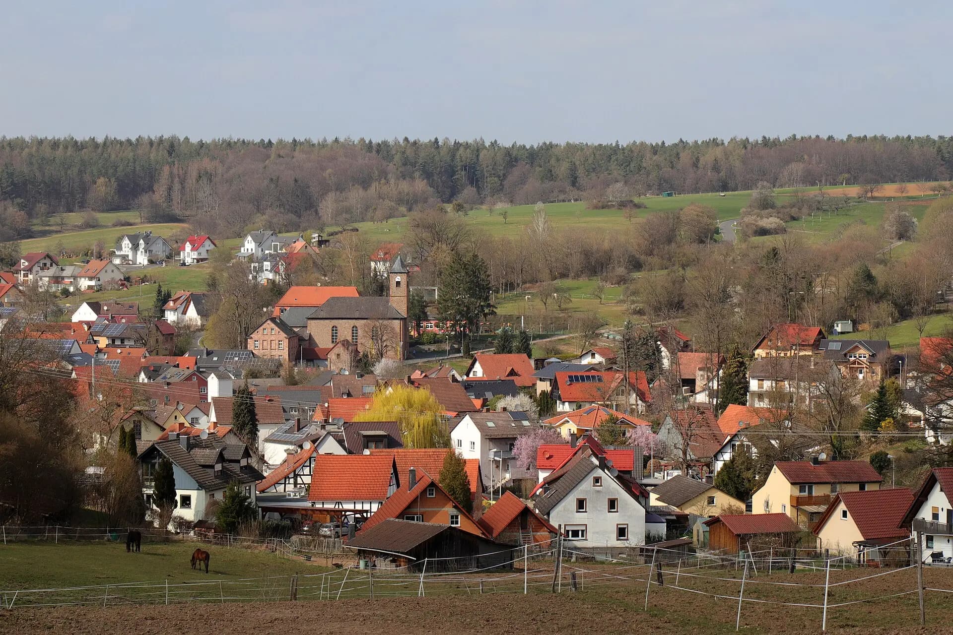 Ortsansicht von Feldkahl in Hösbach
