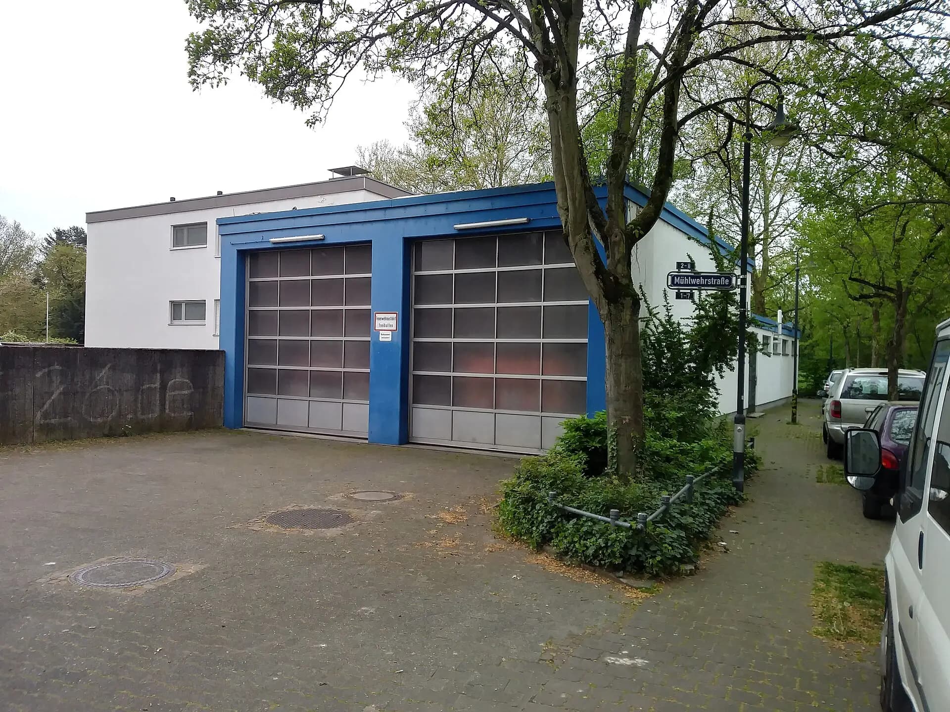 Feuerwache der Freiwilligen Feuerwehr in Frankfurt Hausen