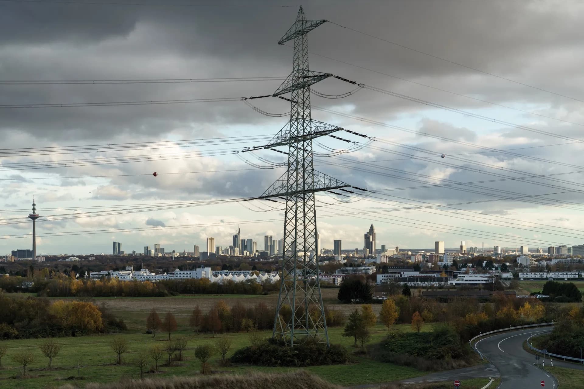Blick von Eschborn auf Frankfurt