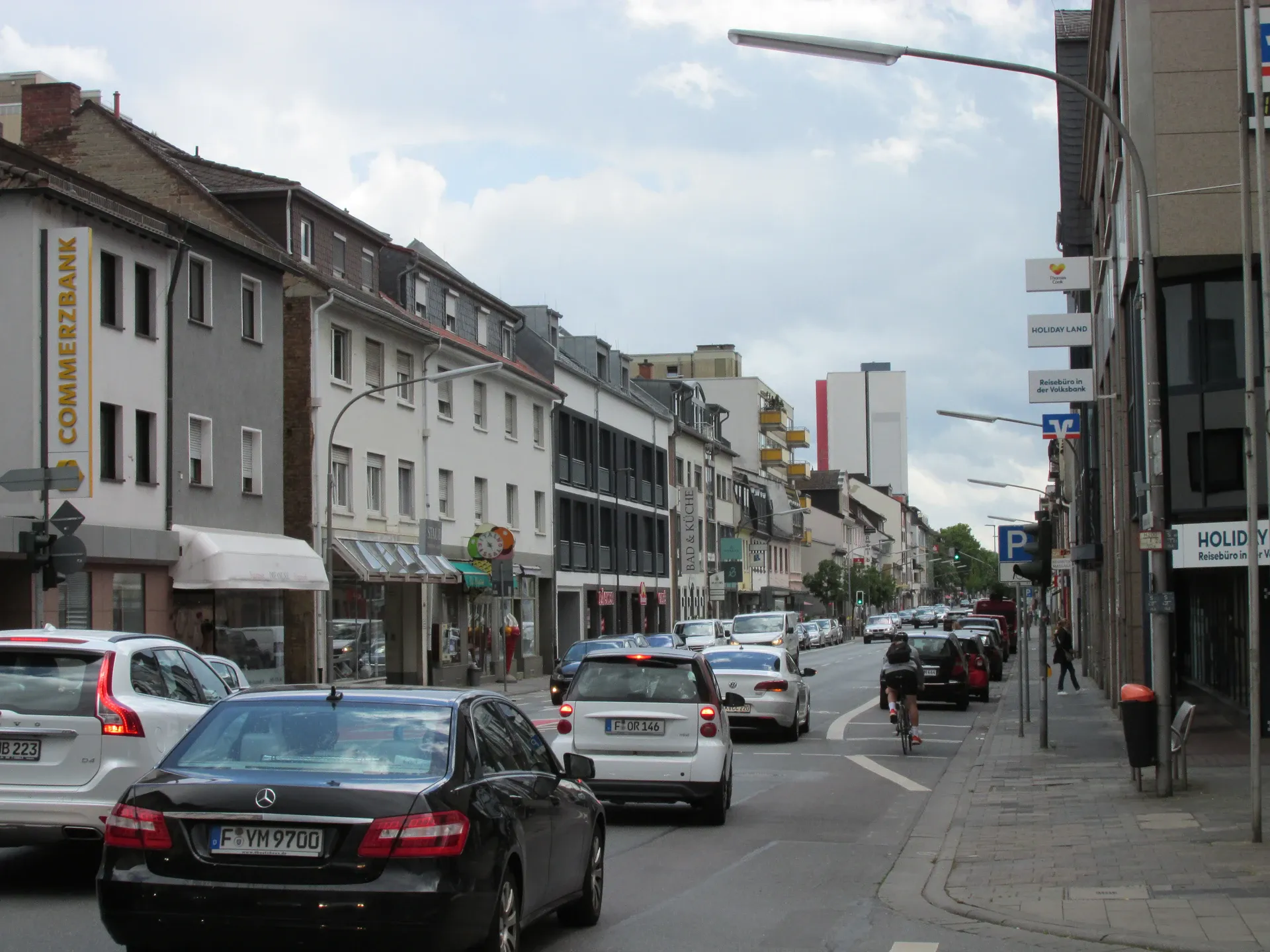 Frankfurter Straße in der Innenstadt von Neu-Isenburg