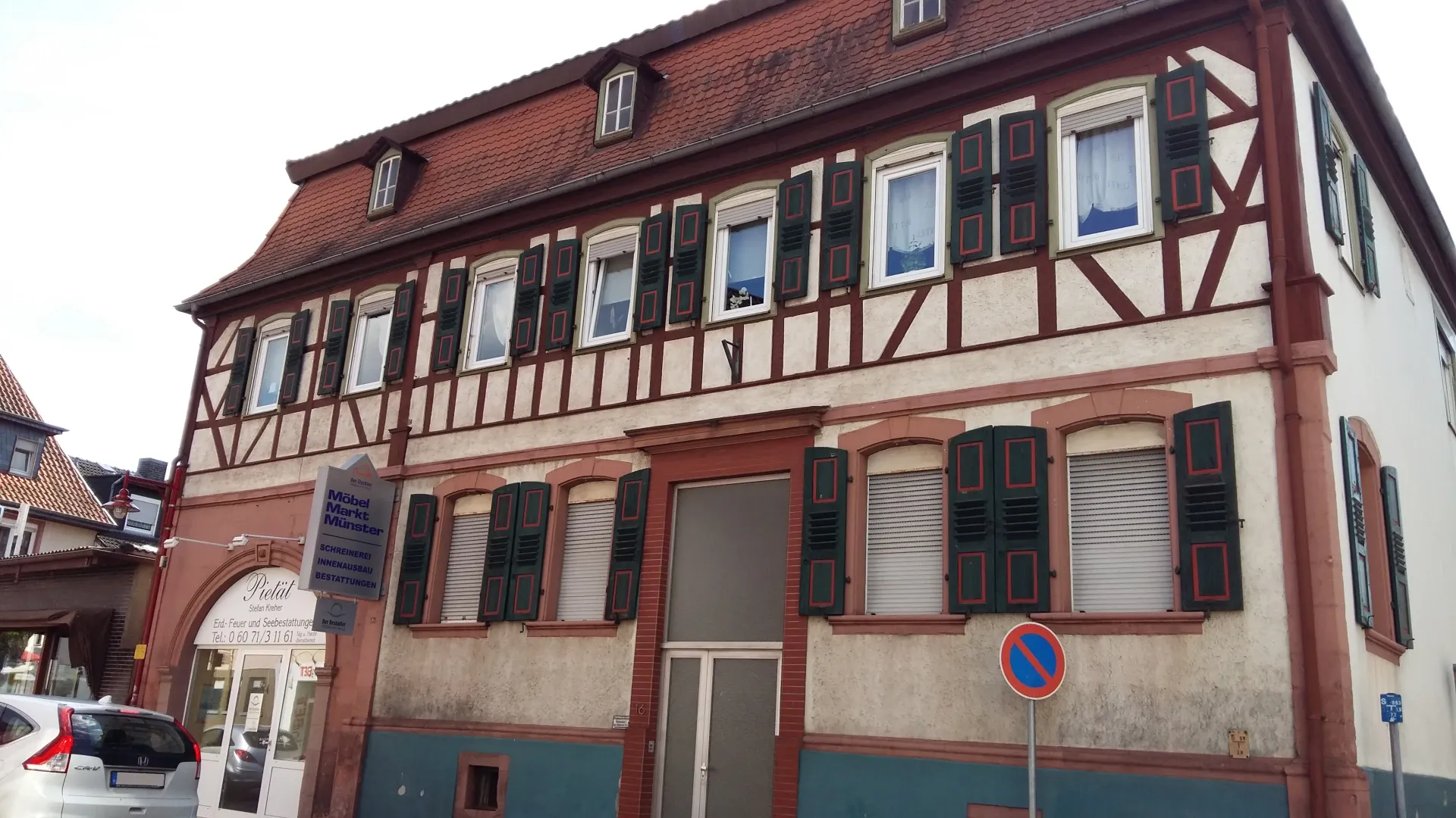 Fachwerkhaus in der Frankfurter Straße in Münster (Hessen)