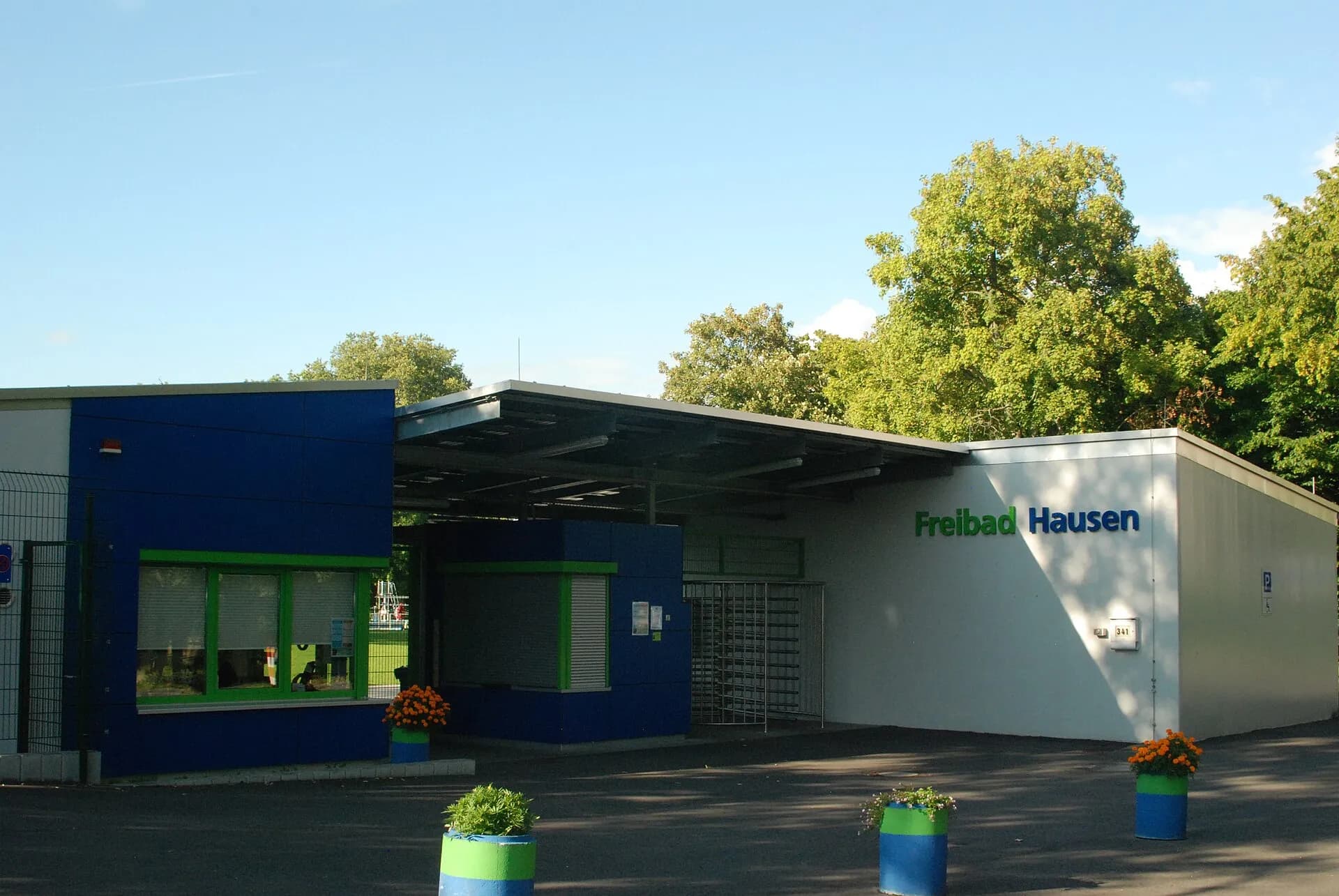 Freibad Hausen in Frankfurt Hausen