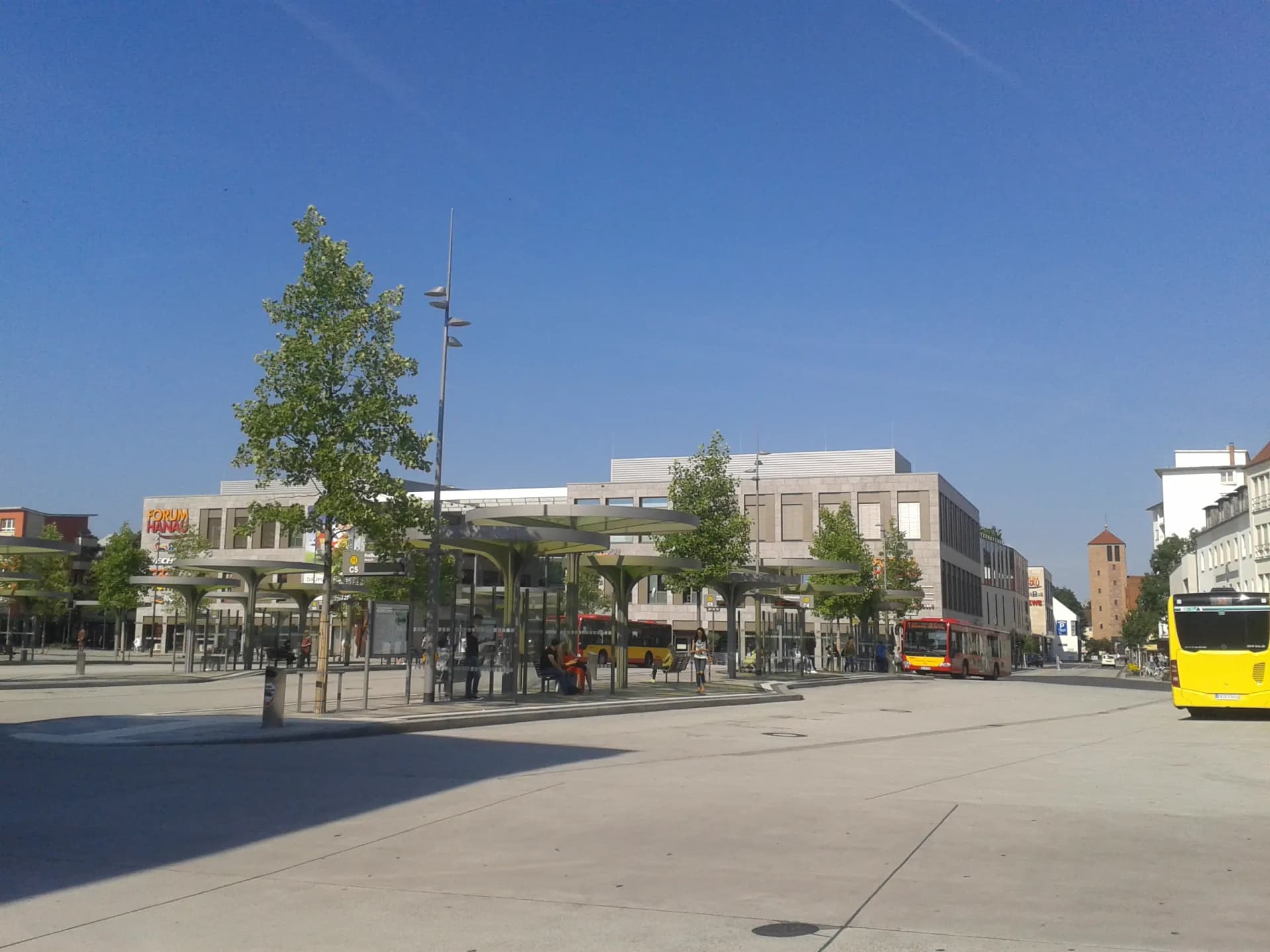 Fußgängerzone am Freiheitsplatz in Hanau