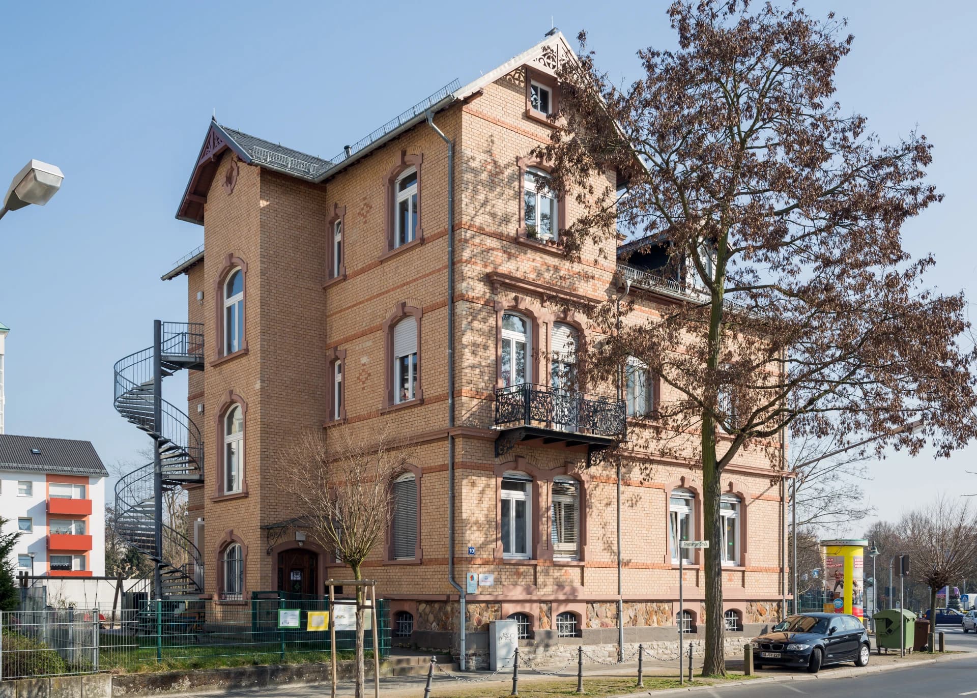 Backsteinvilla in der Friedberger Straße 10 in Bad Nauheim