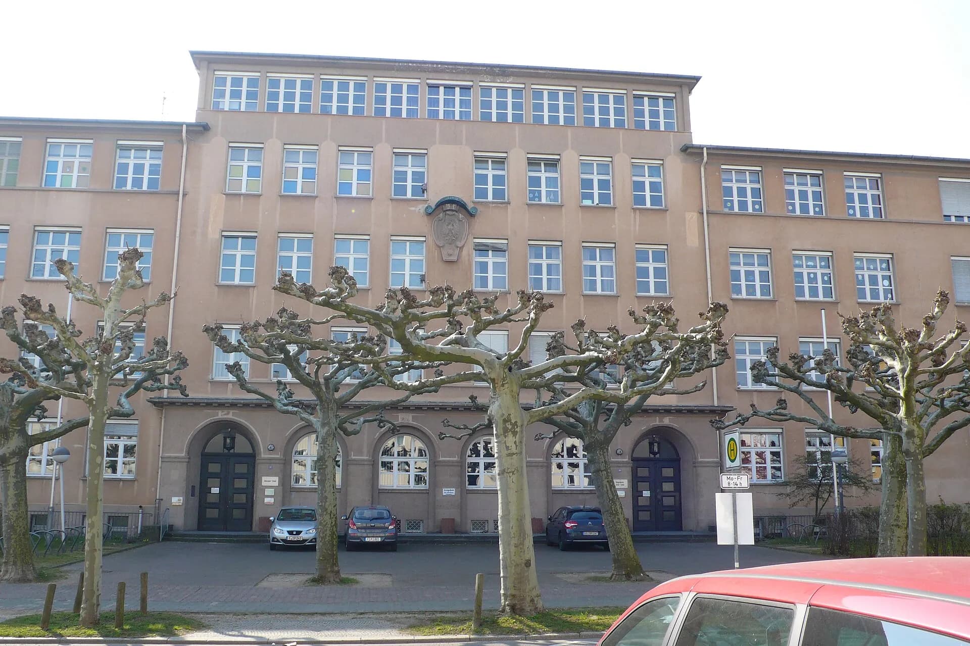 Backsteinbau in der Friedrich-Ebert-Siedlung im Frankfurter Gallus