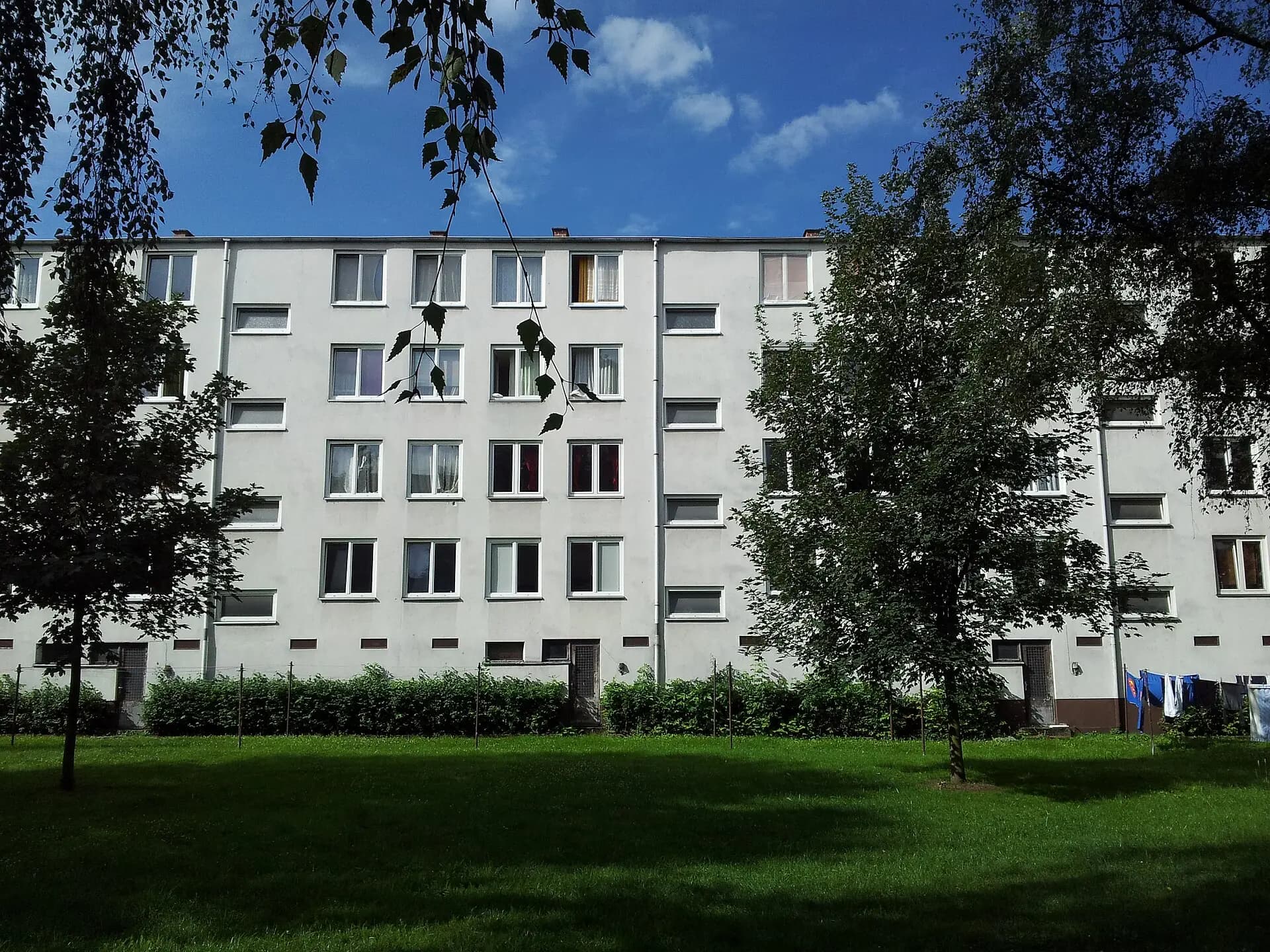 Gartenhof der Friedrich-Ebert-Siedlung im Frankfurter Gallus
