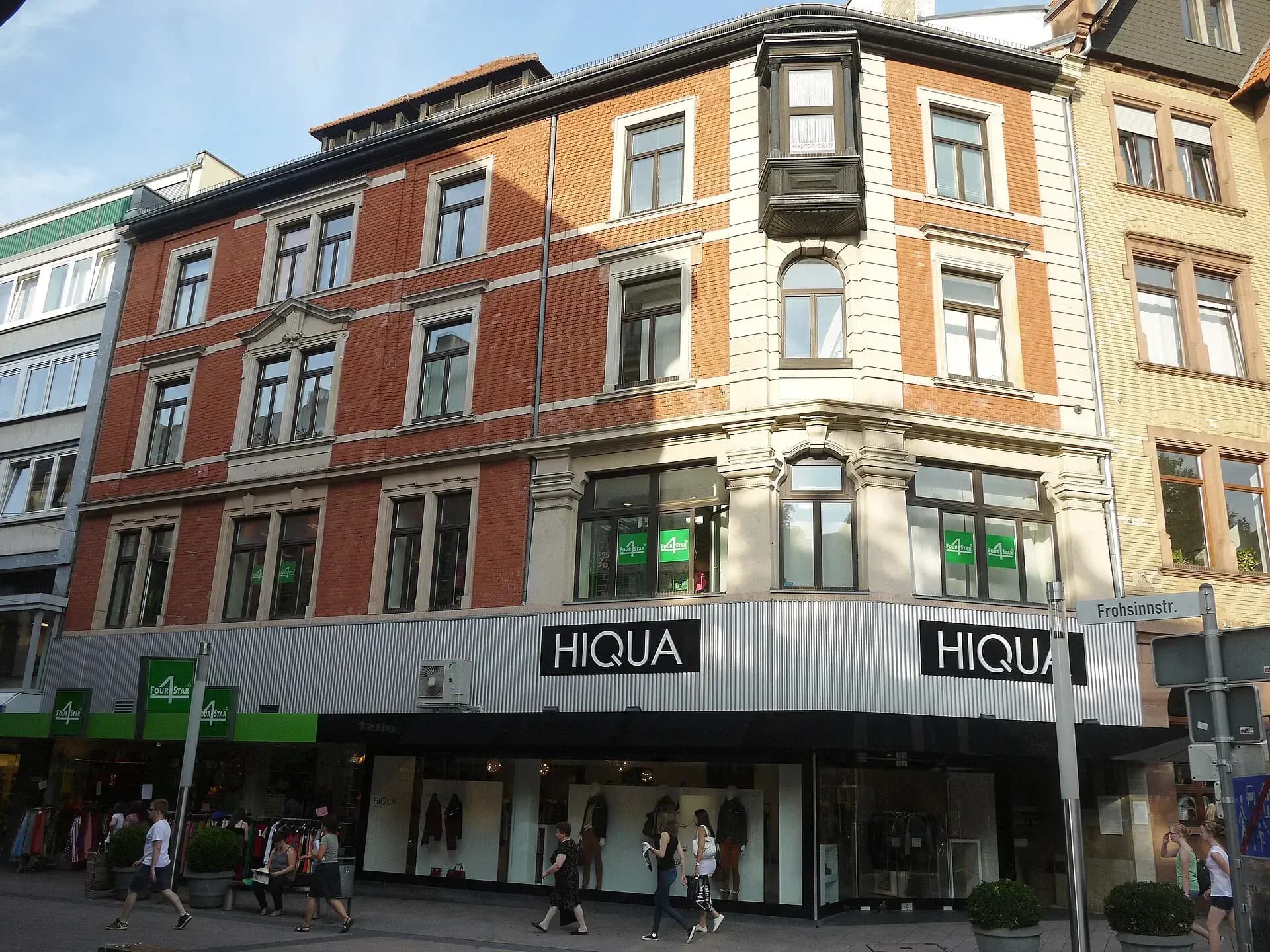 Gründerzeit-Eckhaus in der Frohsinnstraße in Aschaffenburg