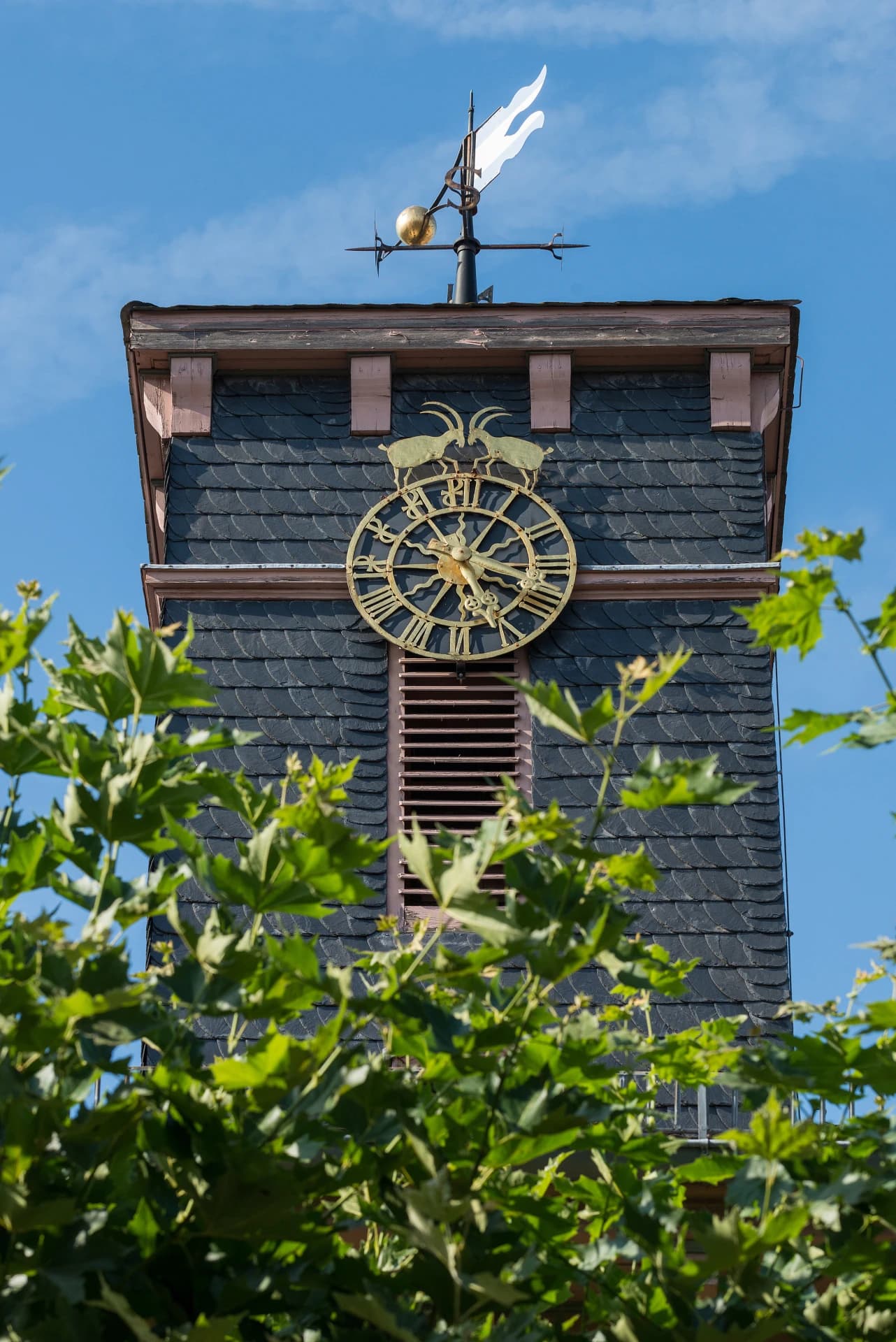 Gaasbecksuhr am Rathaus in Dieburg