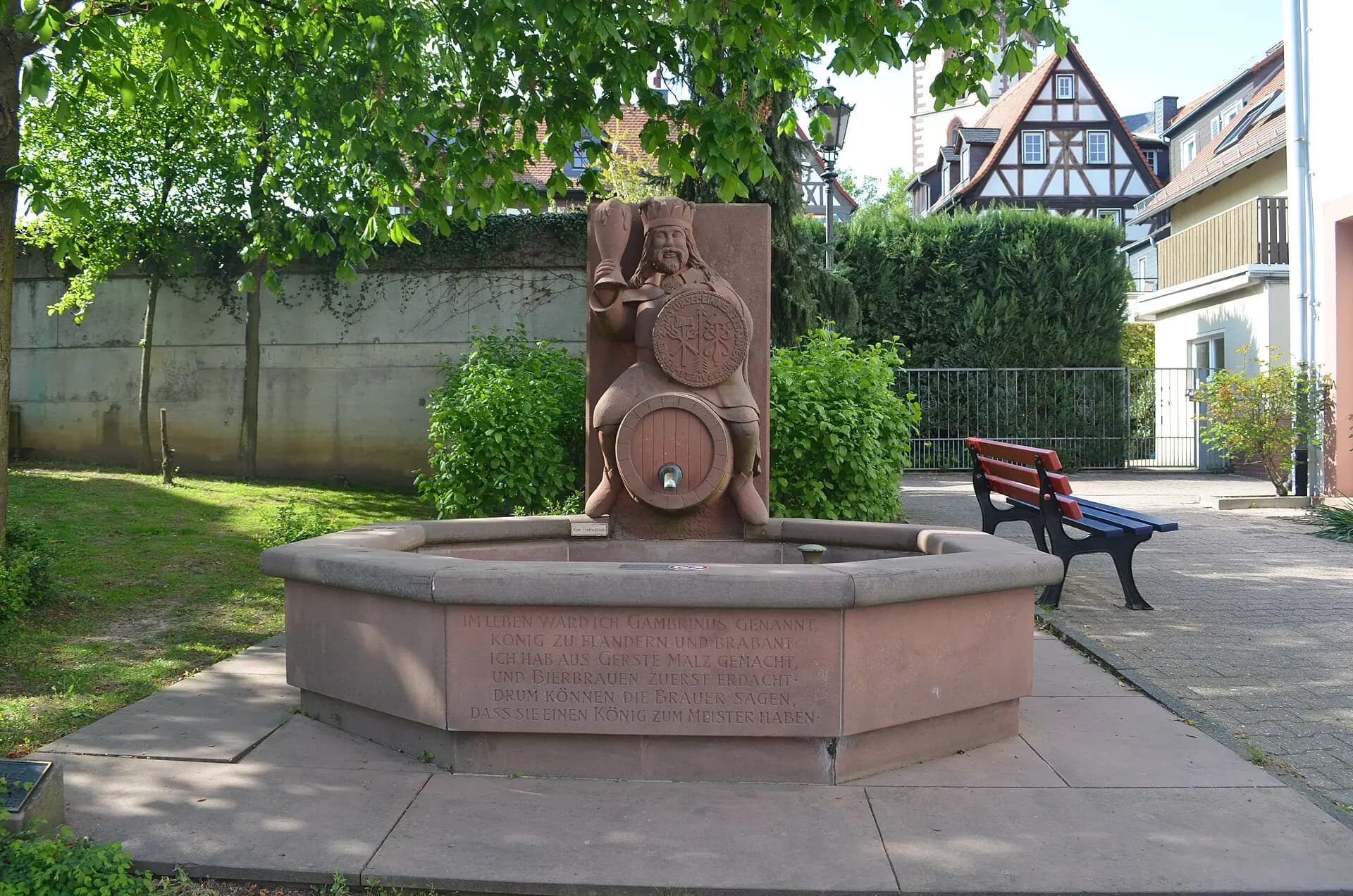 Gambrinus-Brunnen in Oberursel (Taunus)