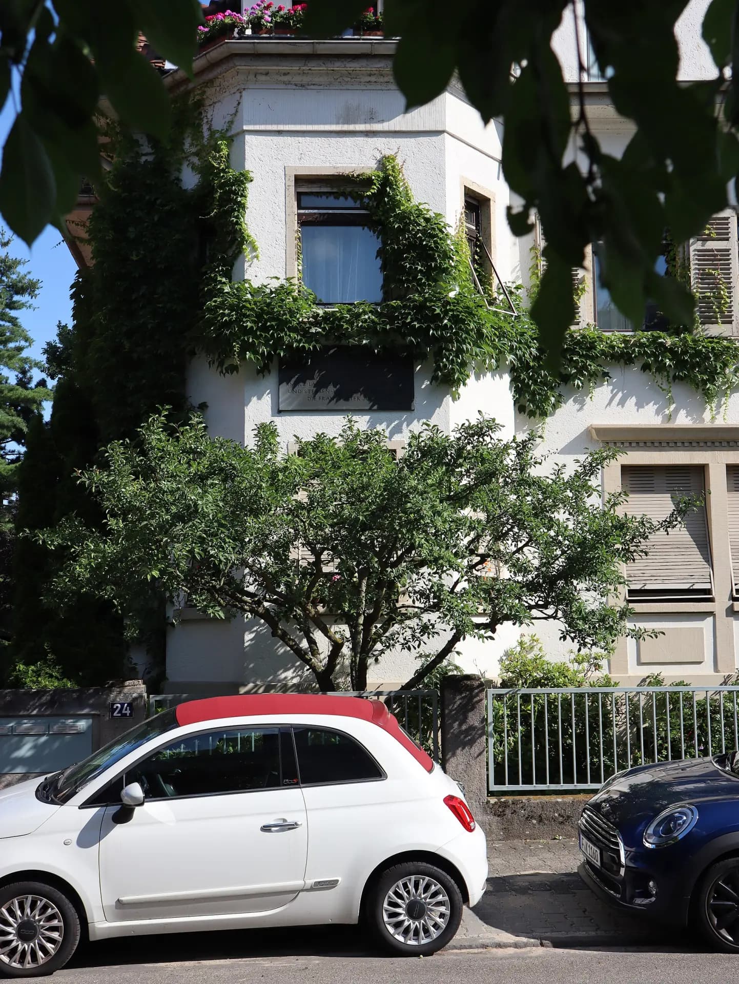 Wohnhaus der Familie Frank in der Ganghoferstraße in Frankfurt Dornbusch