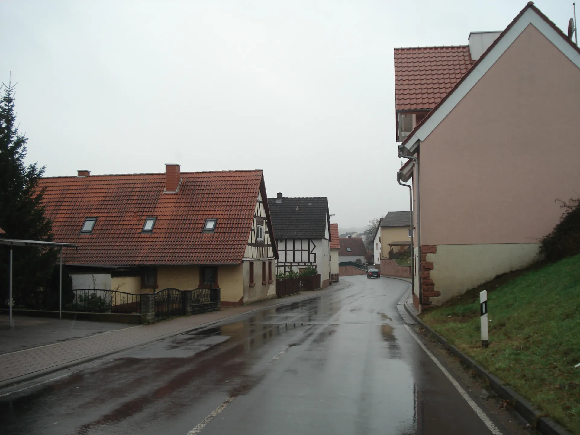 Ortsbild der Gasse in Schöllkrippen