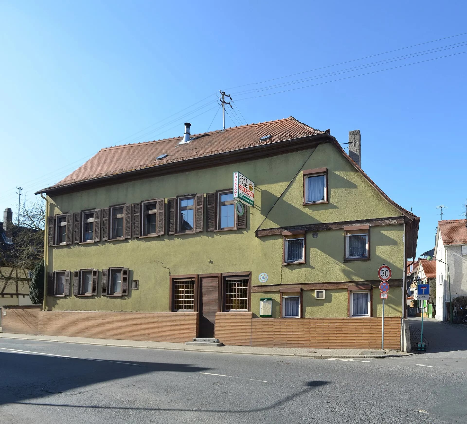 Historisches Gasthaus an der Wilhelmshöher Straße in Frankfurt Seckbach