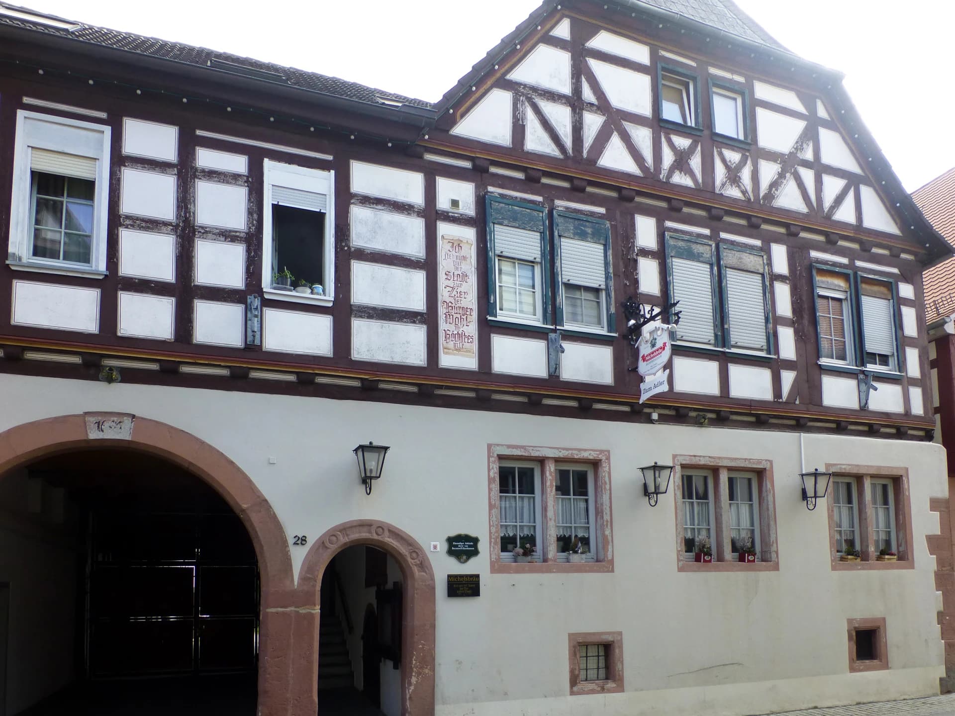 Gasthaus Zum Adler in der Amtsgasse in Babenhausen