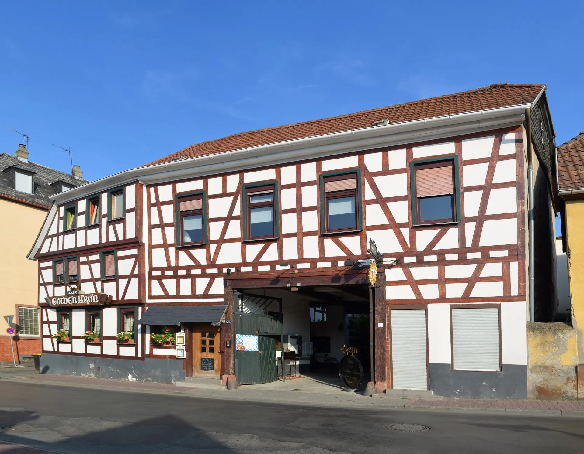 Fachwerkgasthaus Zur Goldenen Kron in Frankfurt Eschersheim
