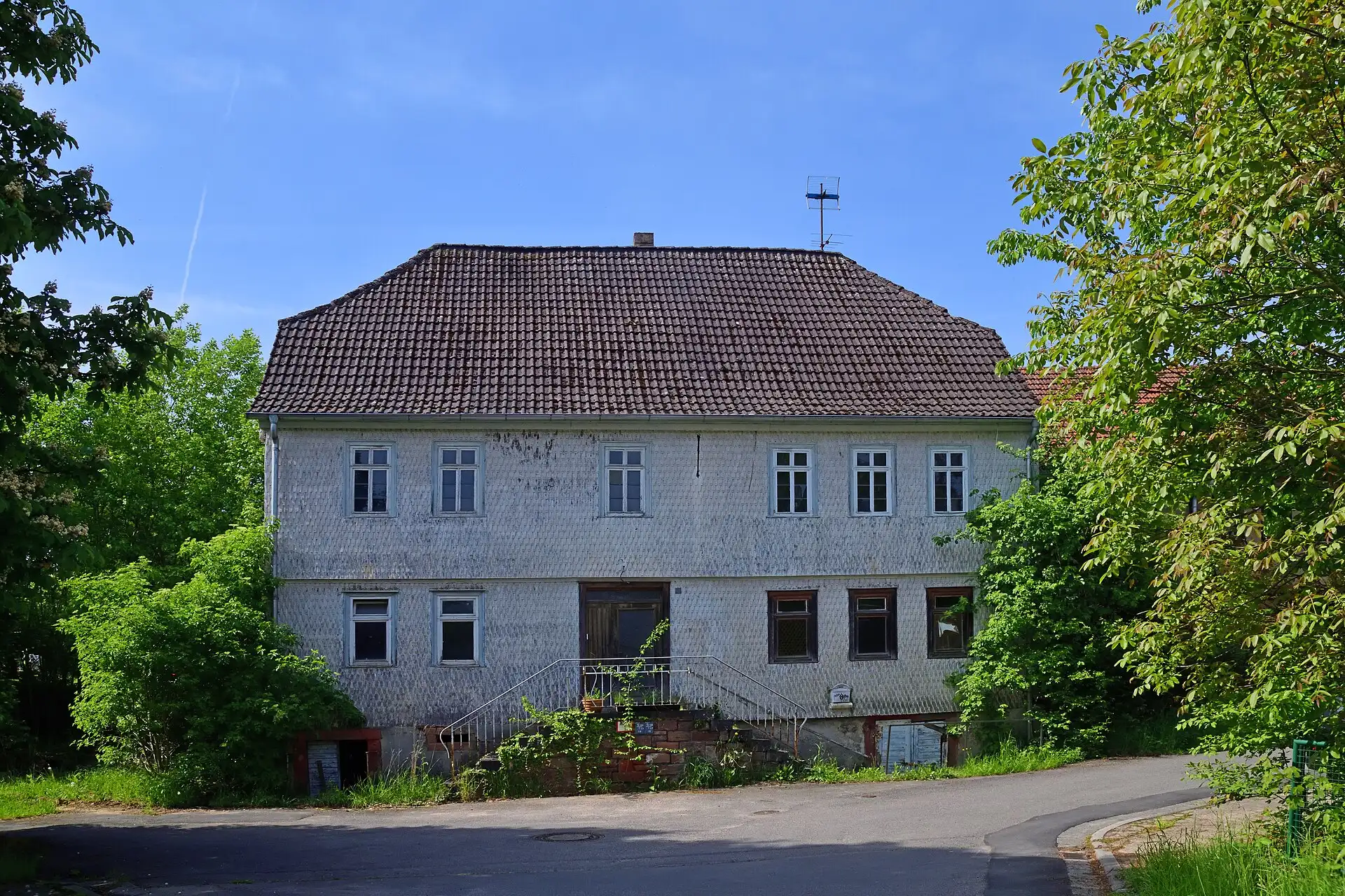 Historisches Gebäude in der Brückenstraße im Ortsteil Breitenbrunn in Lützelbach