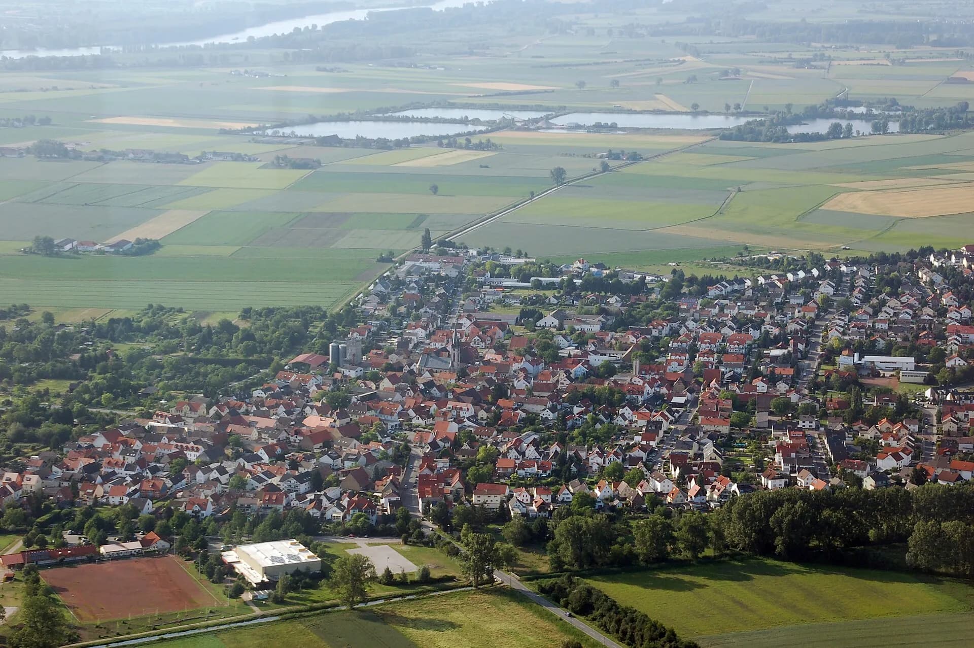 Luftbild von Trebur-Geinsheim