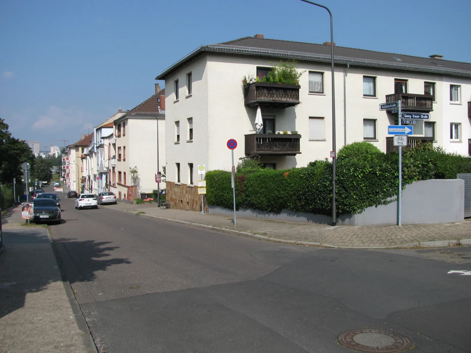 Wohnbebauung an der Georg-Treser-Straße in Frankfurt-Oberrad